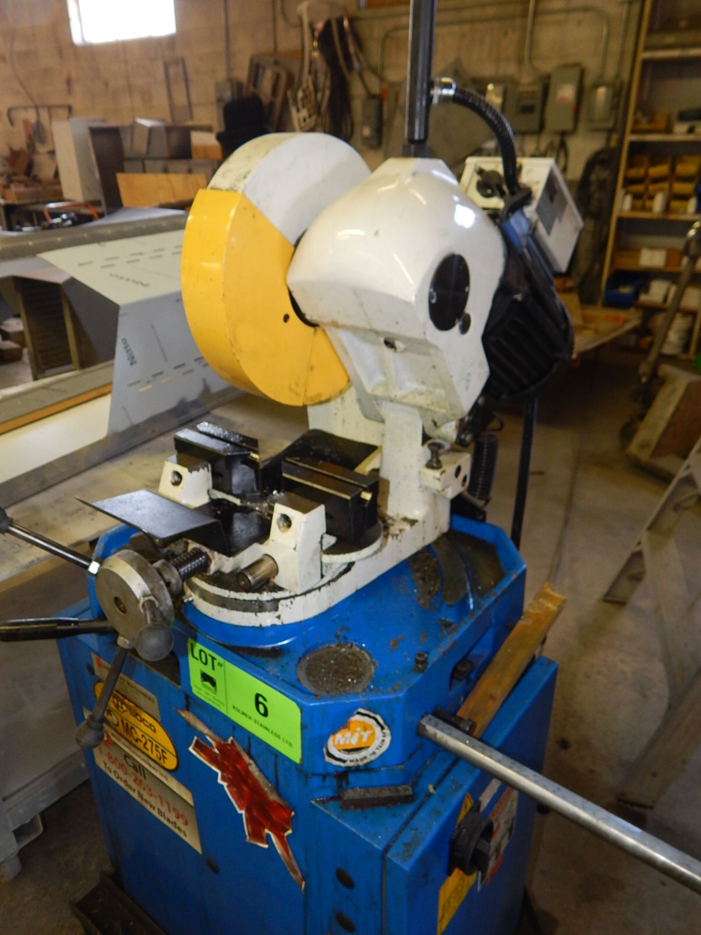 SOCO MC-275F 10" COLD CUT SAW WITH SPEEDS TO 60 RPM S/N: N/A (CI) [RIGGING FEES FOR LOT #6 - $75 CDN - Image 3 of 7