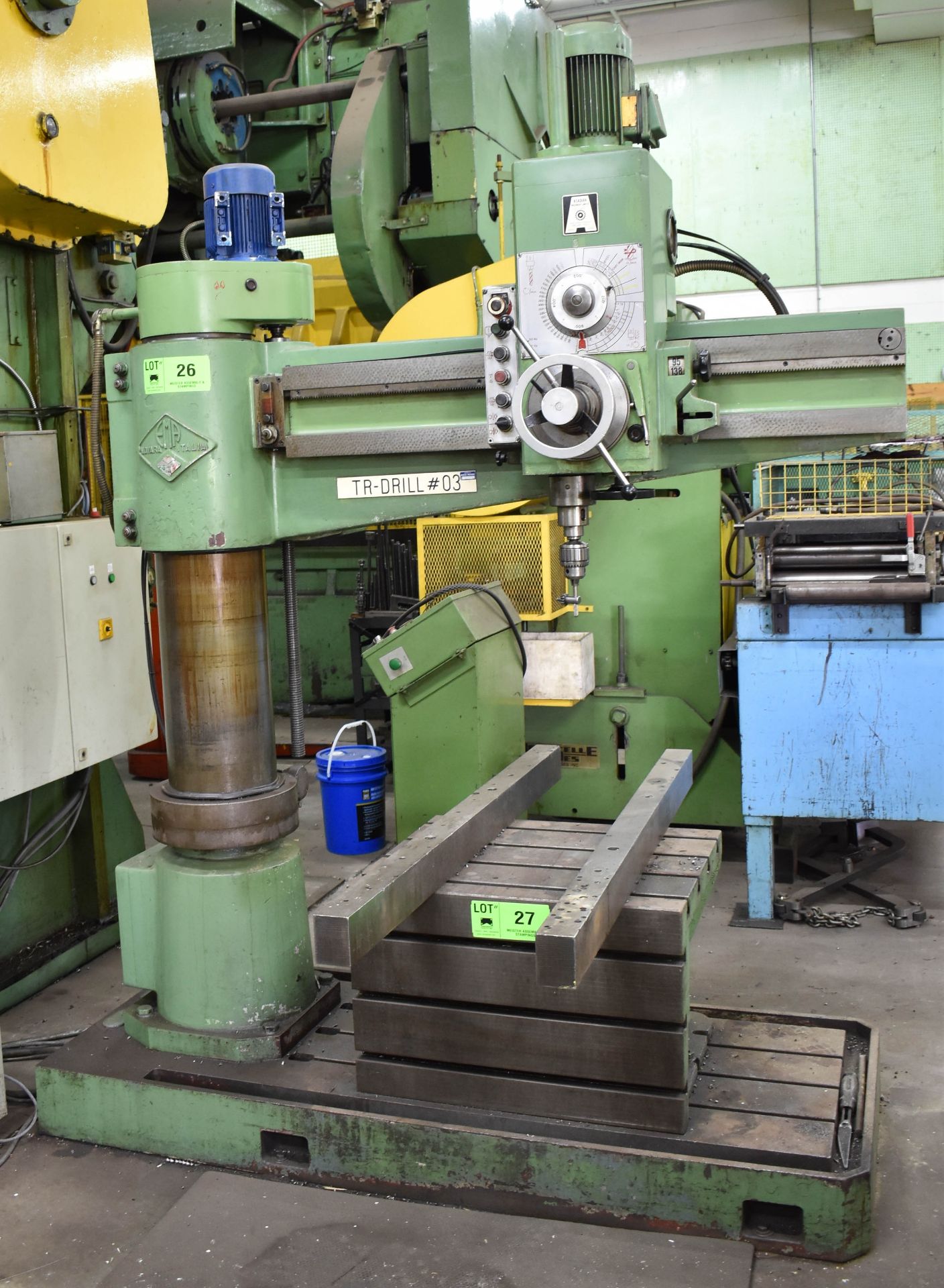 HMT RM/62 4' RADIAL ARM DRILL WITH SPEEDS TO 1750RPM, S/N: 4015 [RIGGING FEE FOR LOT #26 - $350