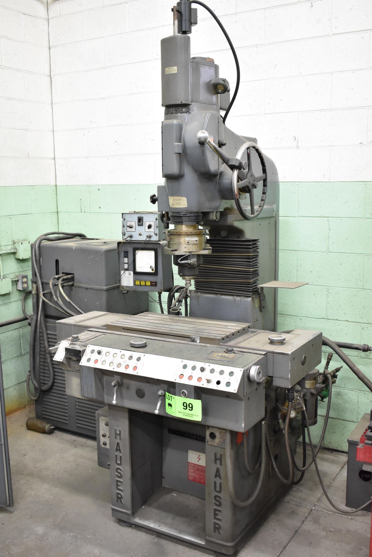 HENRI HAUSER 3SM.O JIG GRINDER WITH SPEEDS TO 80,000RPM, 12.5" X 23.25" T-SLOT TABLE, S/N: 80 [ - Image 2 of 10