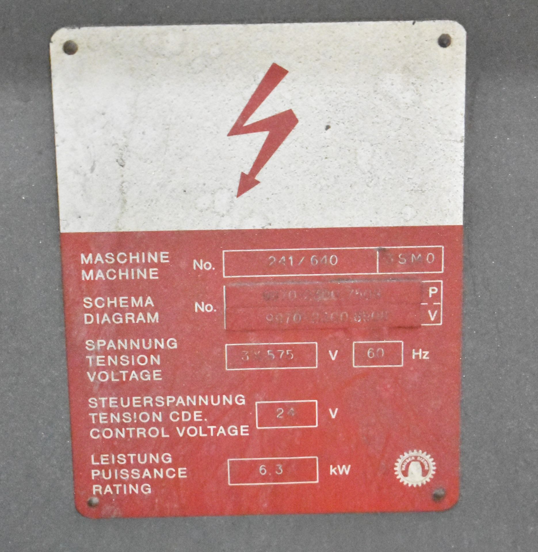 HENRI HAUSER 3SM.O JIG GRINDER WITH SPEEDS TO 80,000RPM, 12.5" X 23.25" T-SLOT TABLE, S/N: 80 [ - Image 10 of 10