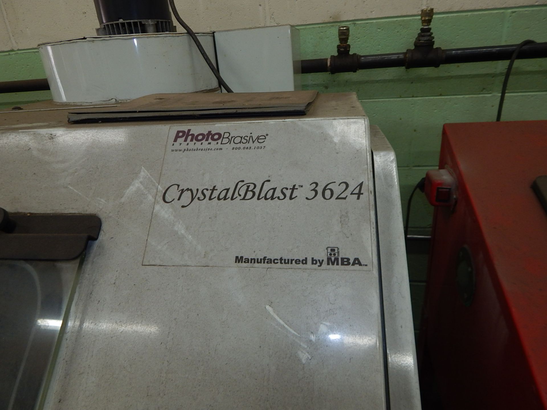 CRYSTAL BLAST 3624 SAND BLAST CABINET WITH RE-CLAIM UNIT, S/N: N/A [RIGGING FEE FOR LOT #9 - $50 USD - Image 2 of 4