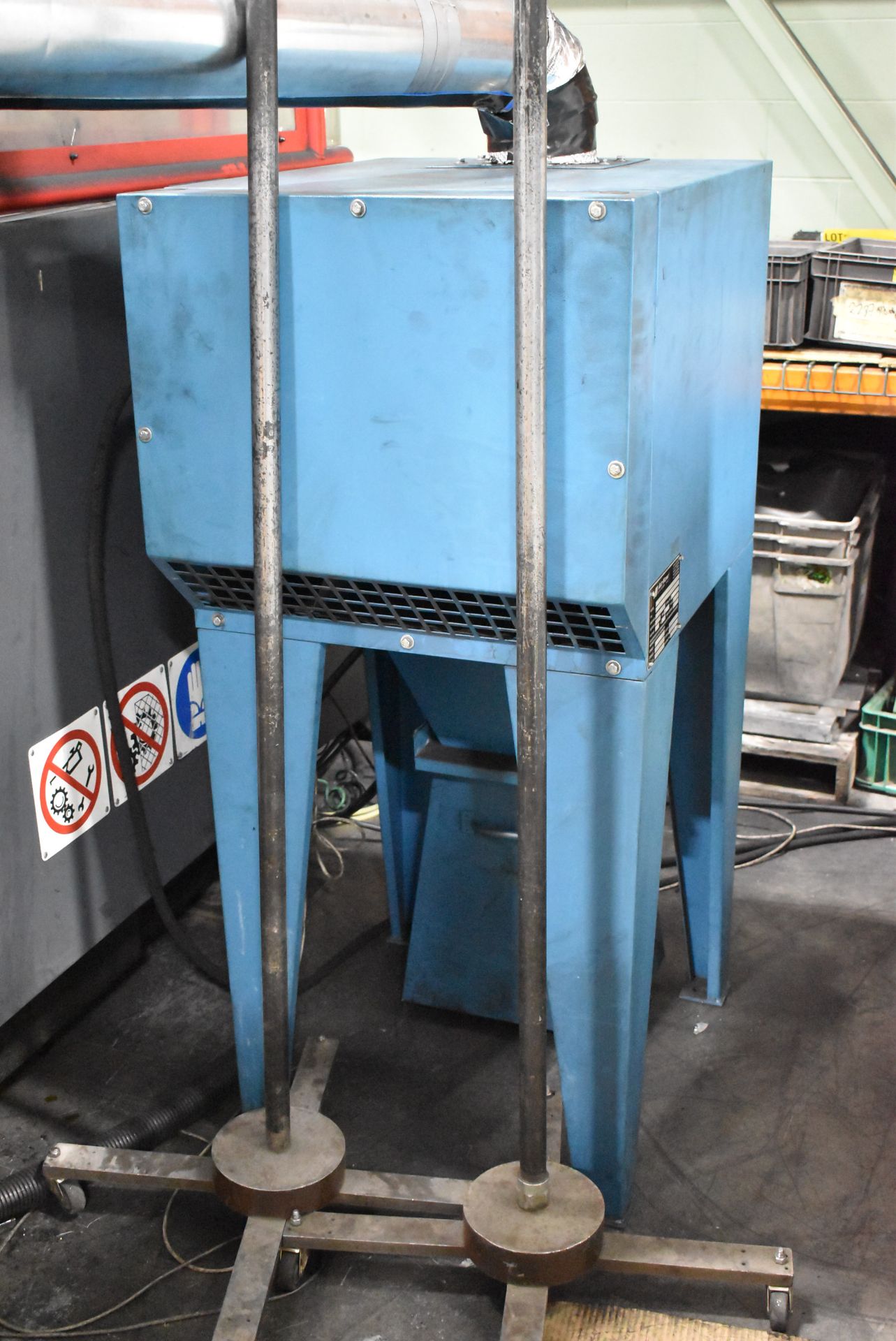 AIRFLOW SYSTEMS DCH1-BI-HOPPER-PG10 1.5 HP DUST COLLECTION UNIT, S/N:1039133 (LOCATED IN WINDSOR,