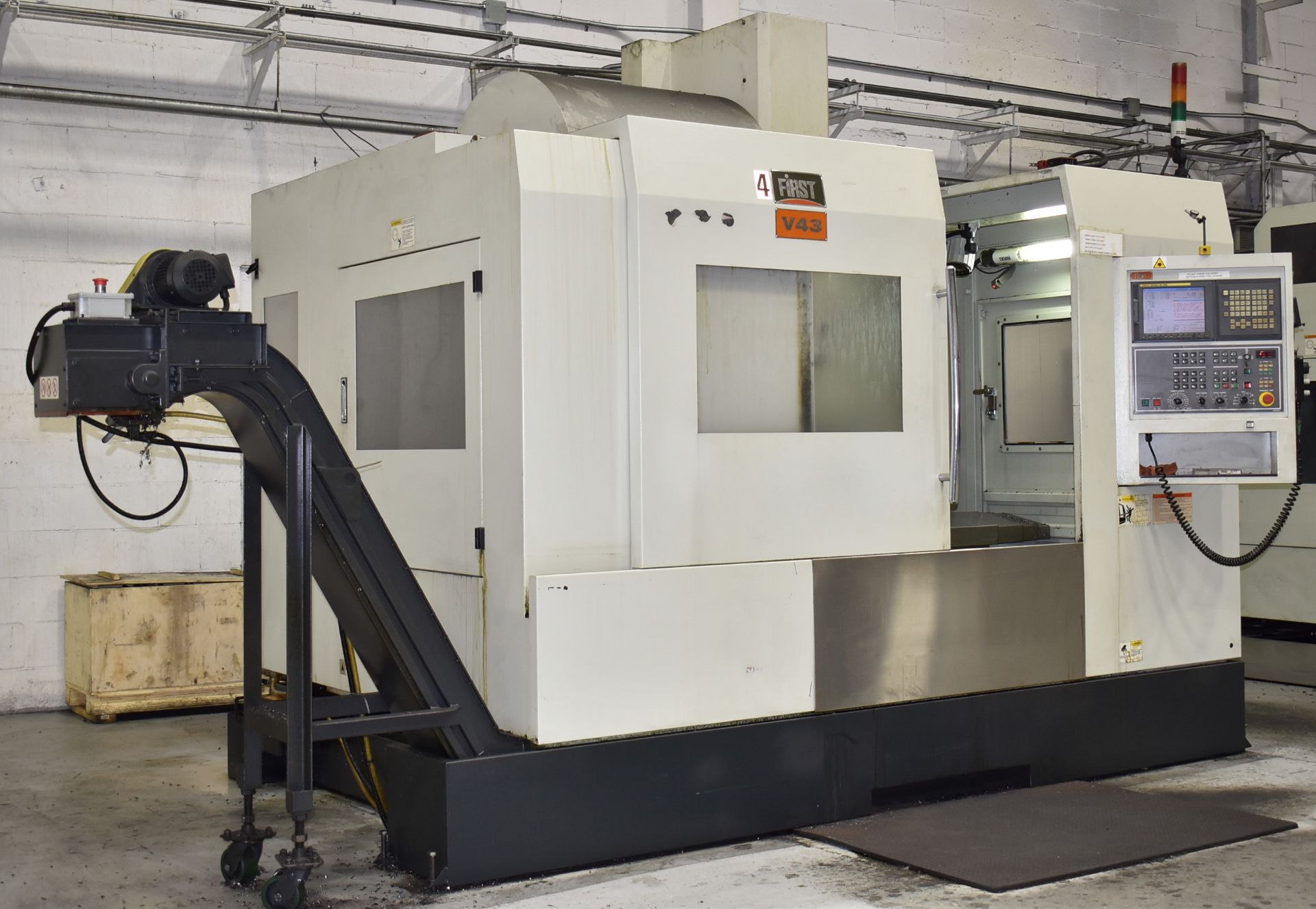 FIRST (2008) V-43, CNC HIGH SPEED VERTICAL MACHINING CENTER WITH FANUC SERIES 18I-MB CNC CONTROL, - Image 2 of 15