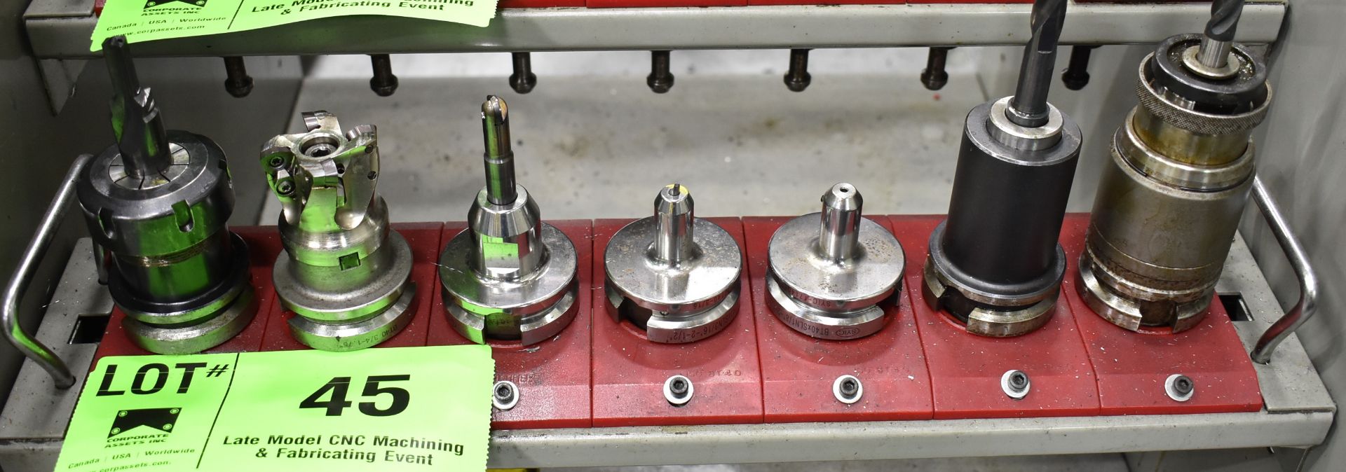 LOT/ (7) BT 40 TAPER TOOL HOLDERS (NO TOOLS) (LOCATED IN TORONTO, ON)