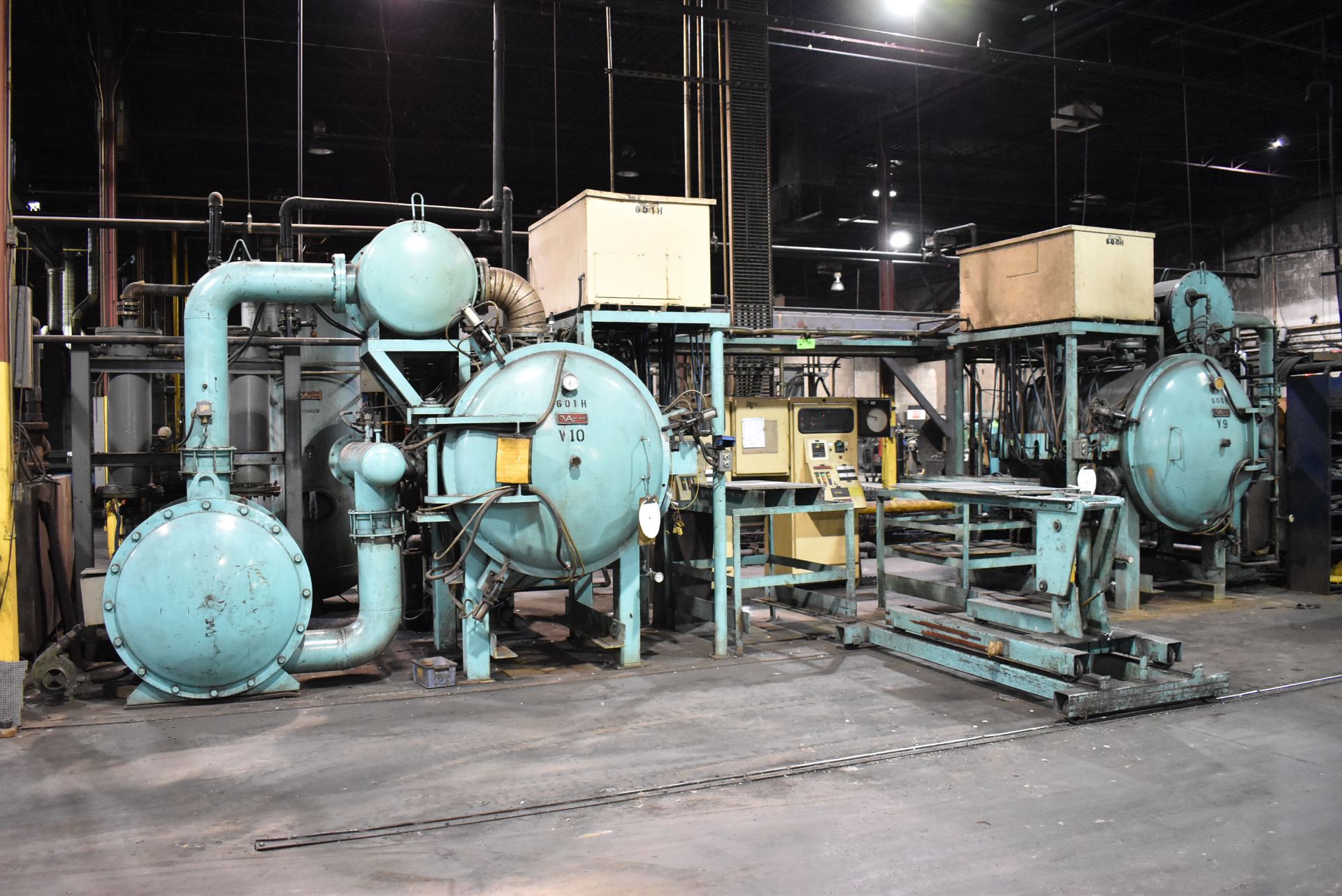 LOT/ COMPLETE VAC-AERO V9 & V10 1-BAR CAP VACUUM FURNACE SYSTEM CONSISTING OF LOT 58 UP TO AND