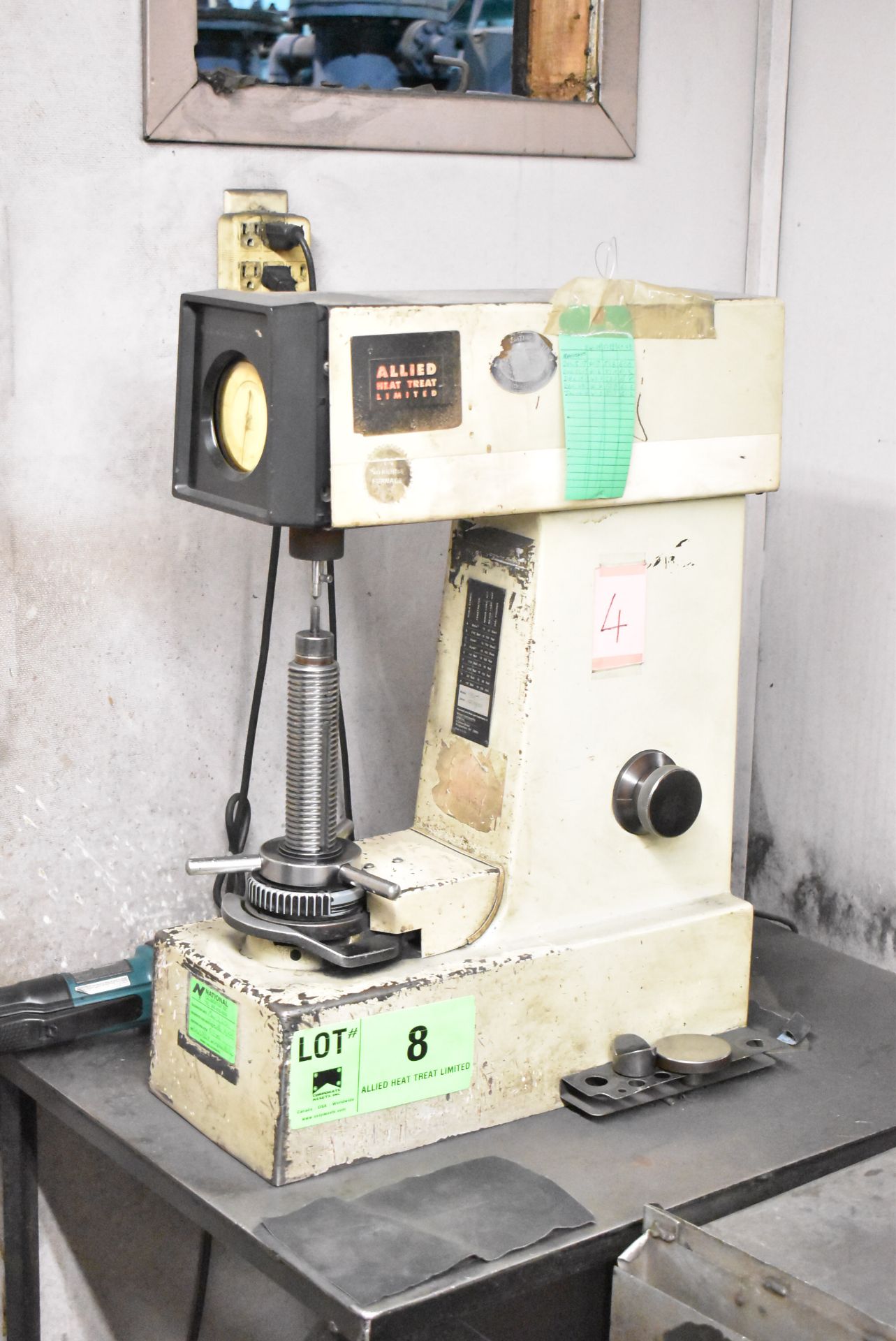 WILSON INSTRUMENTS 5JR ROCKWELL BENCH TYPE HARDNESS TESTER, S/N: 2053 181