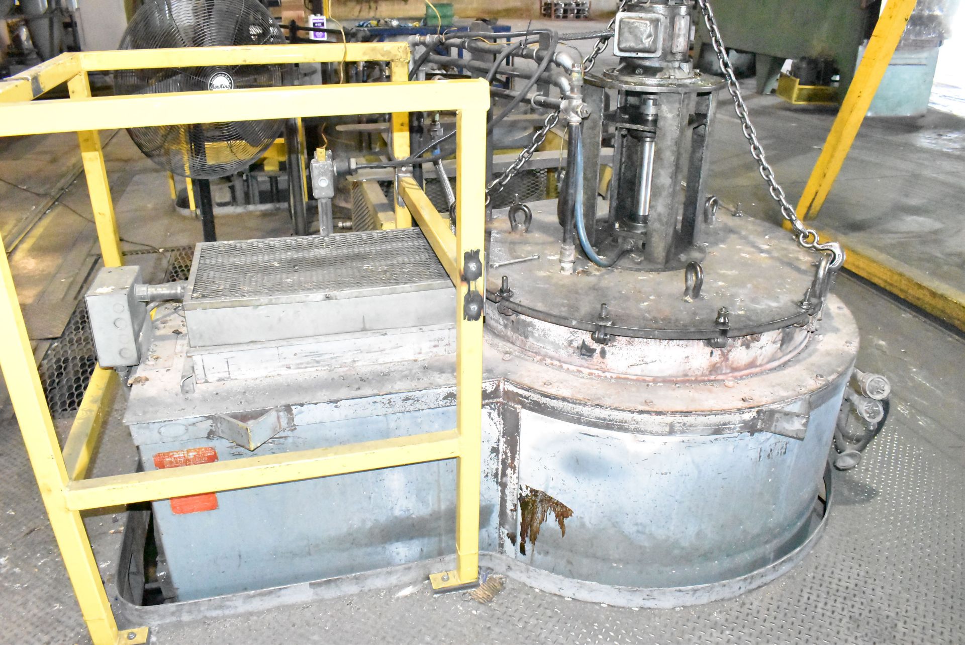 LINDBERG 12-EC 33-48-12 PIT TYPE ELECTRIC NITRIDING FURNACE WITH 1250 DEGREES F MAX TEMP, 28" - Image 6 of 10