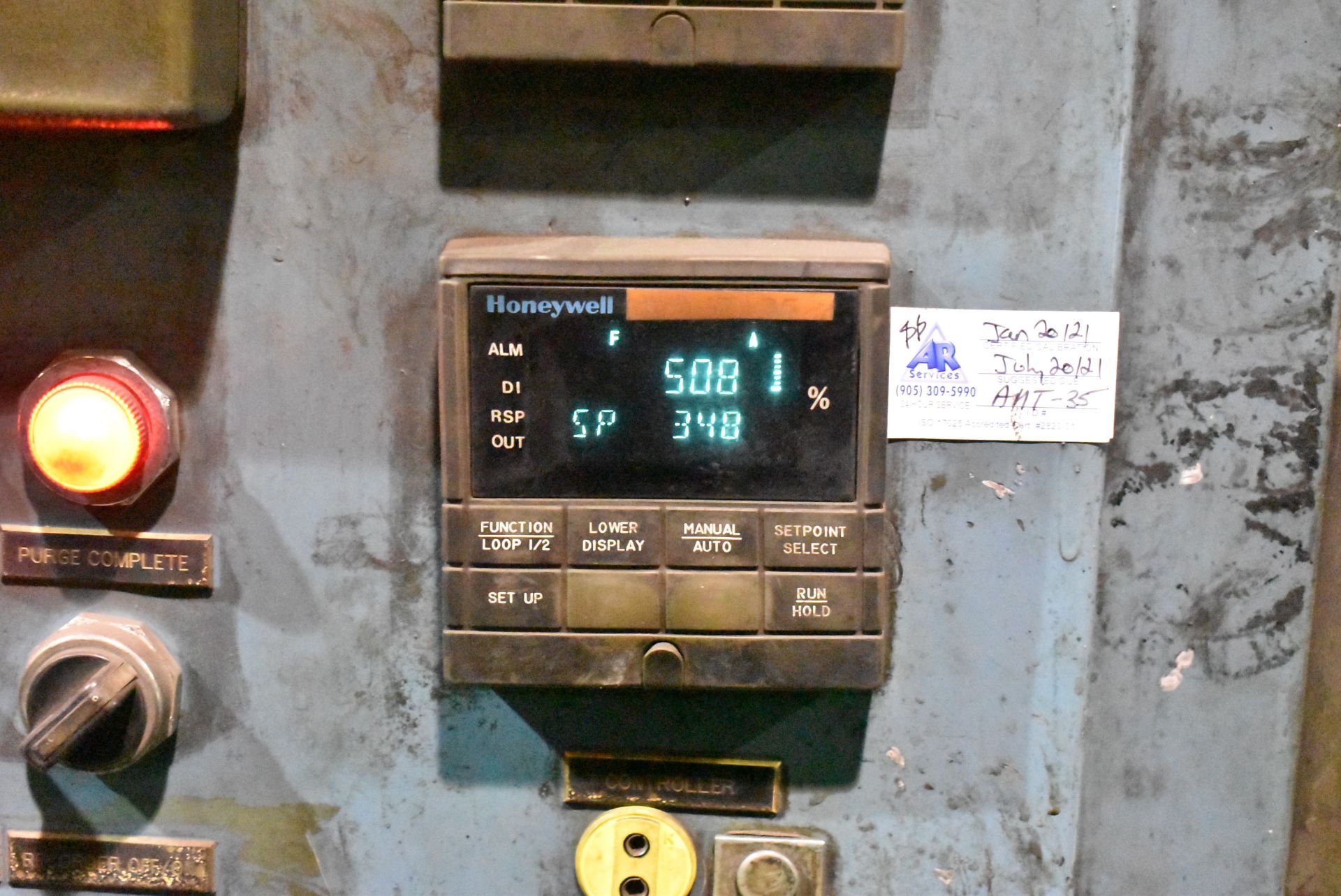 HOLCROFT (INDUSTRONICS) MODEL 301848 NATURAL GAS FIRED TEMPER FURNACE WITH HONEYWELL UDC 3300 - Image 5 of 11