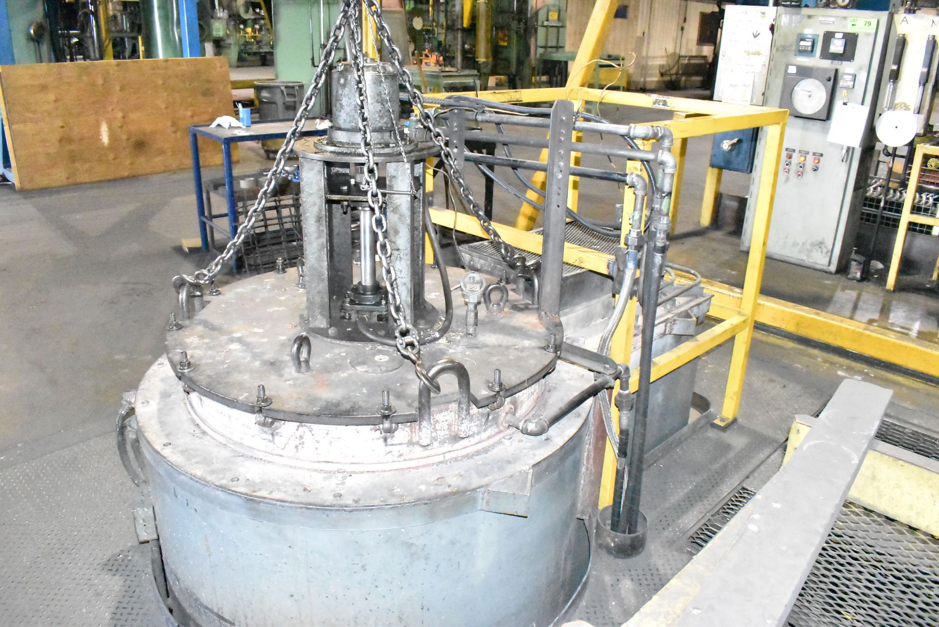 LINDBERG 12-EC 33-48-12 PIT TYPE ELECTRIC NITRIDING FURNACE WITH 1250 DEGREES F MAX TEMP, 28" - Image 4 of 10