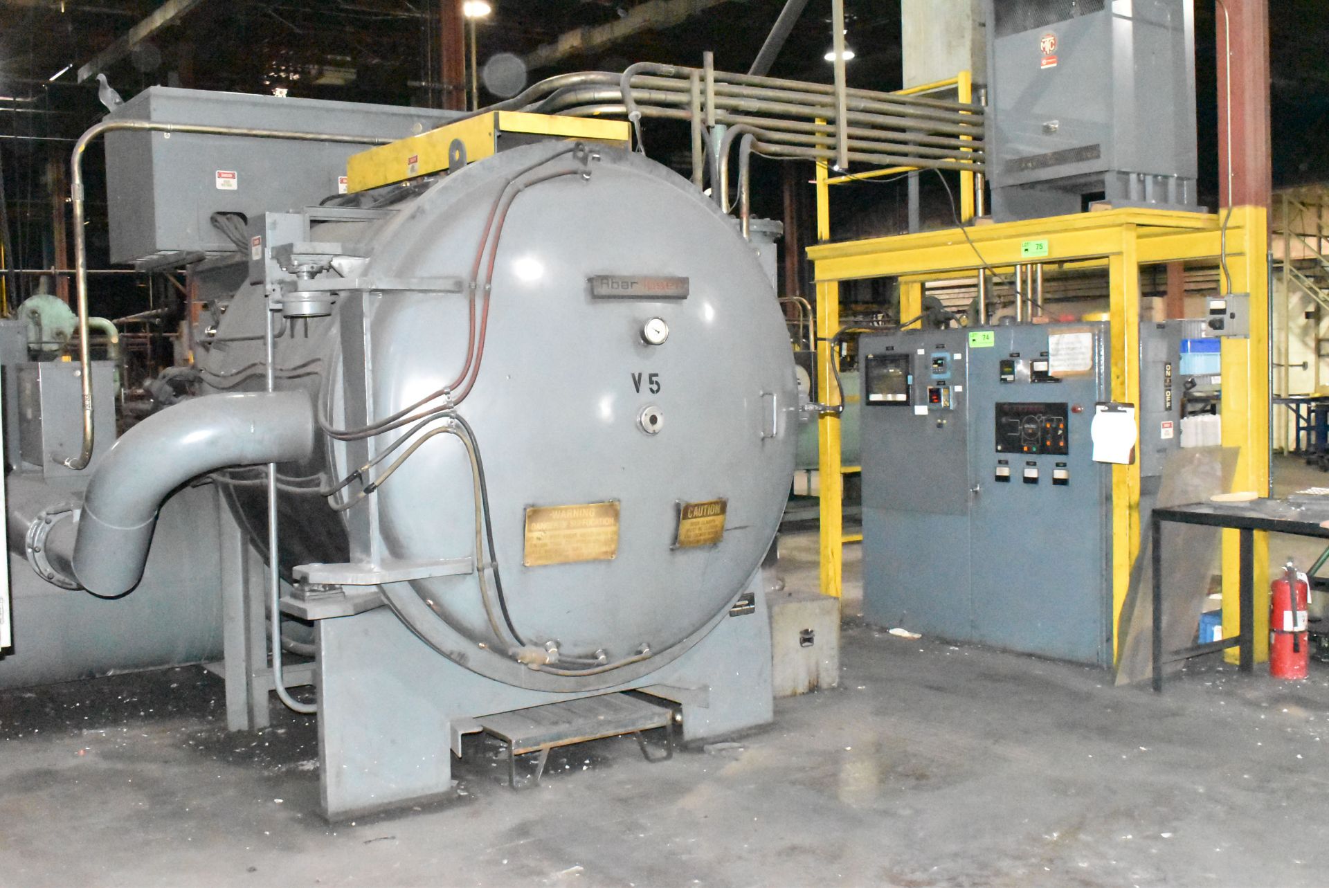 ABAR IPSEN HR 50x48 ELECTRIC VACUUM FURNACE WITH 2,400 DEGREES F MAX TEMP, 36"Wx30"Hx48"D APPROX