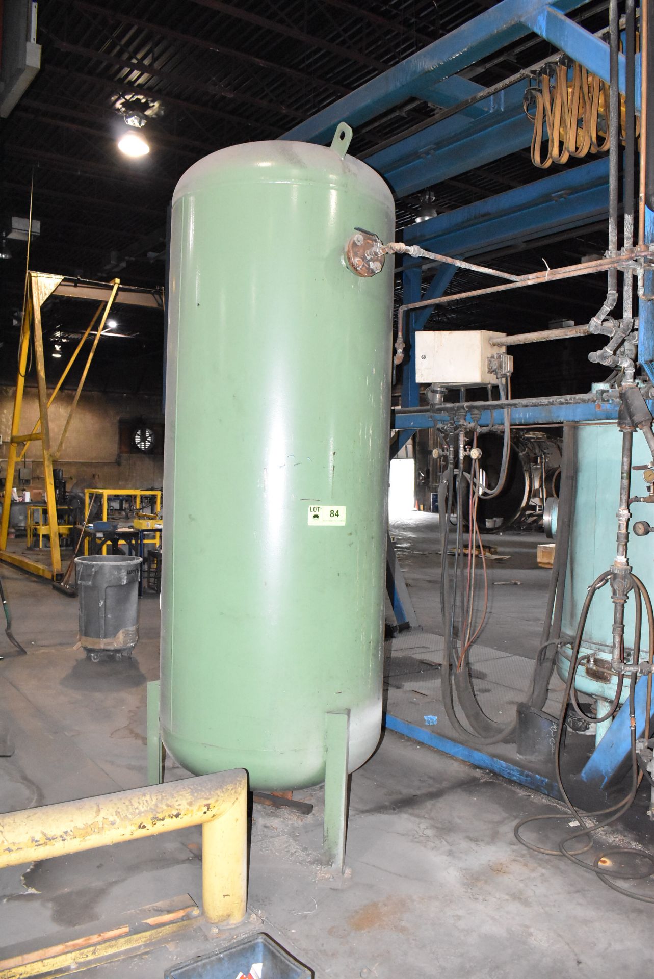 500GAL CAPACITY GAS RECEIVER TANK, S/N: N/A