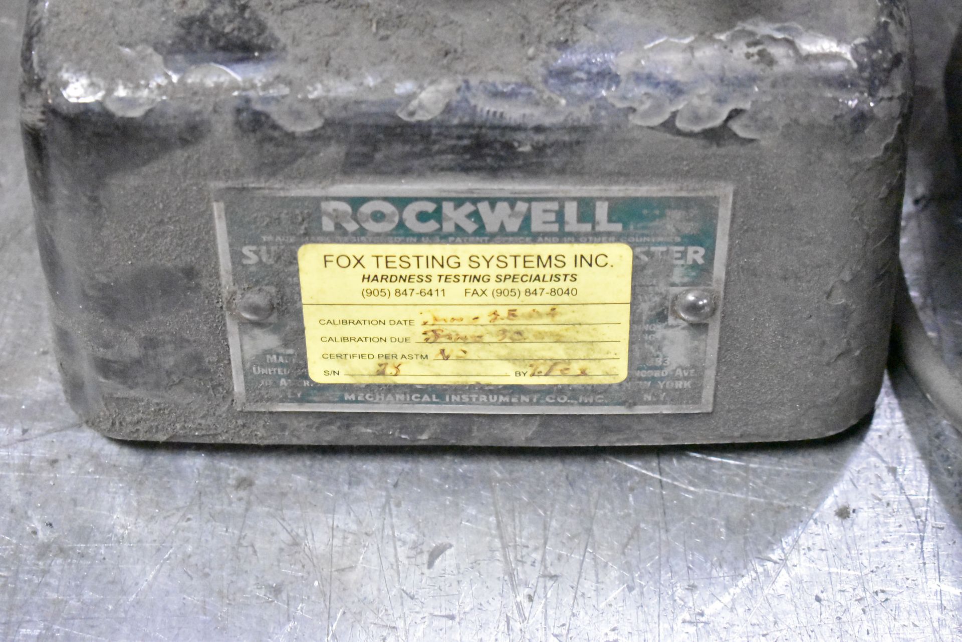 LOT/ (4) ROCKWELL HARDNESS TESTERS WITH CART (NOT IN SERVICE) - Image 7 of 8