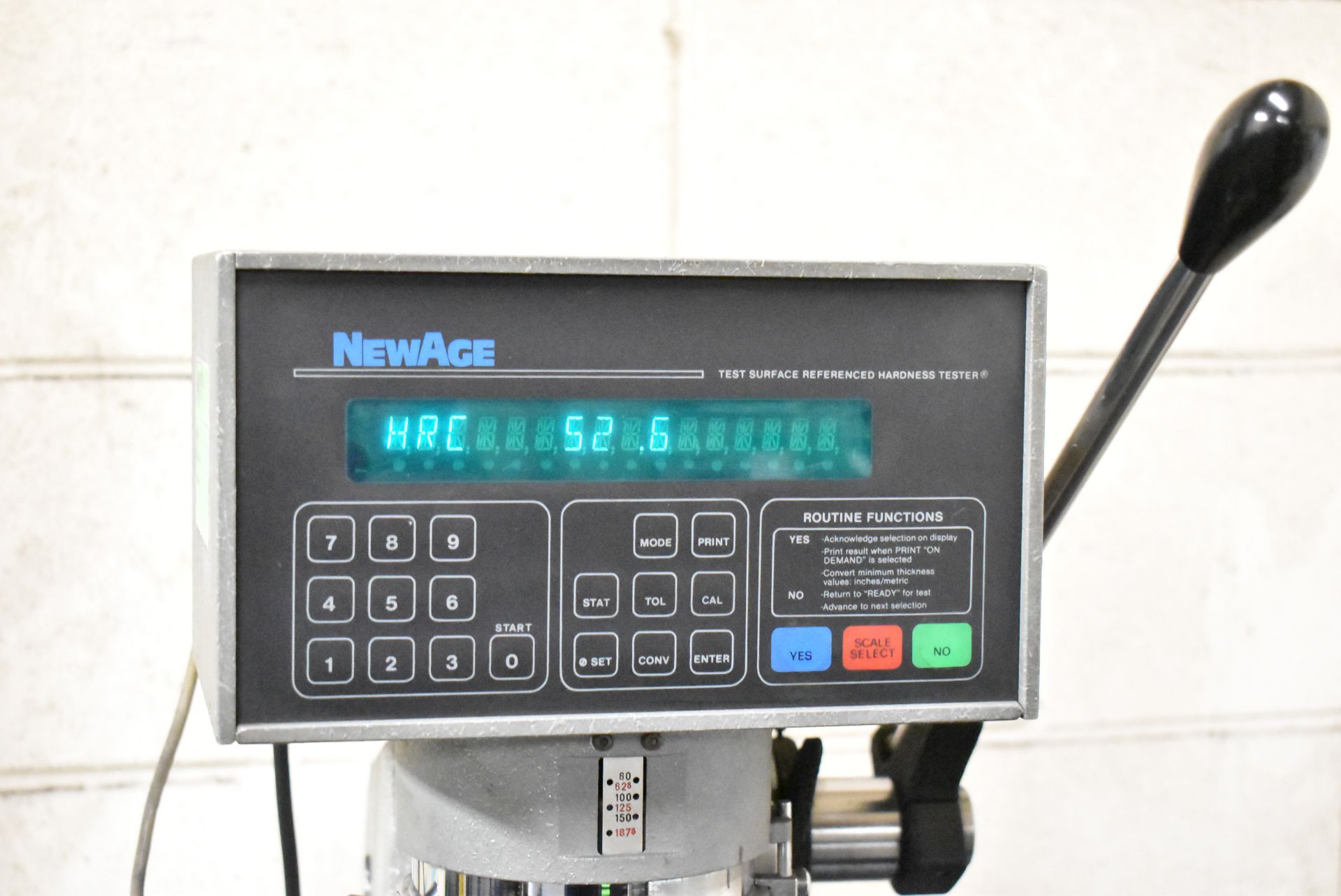 NEWAGE VERSITRON DIGITAL BENCH TYPE HARDNESS TESTER WITH NEWAGE DRO, 120V/1PH/60HZ, S/N: 4322 - Image 2 of 4