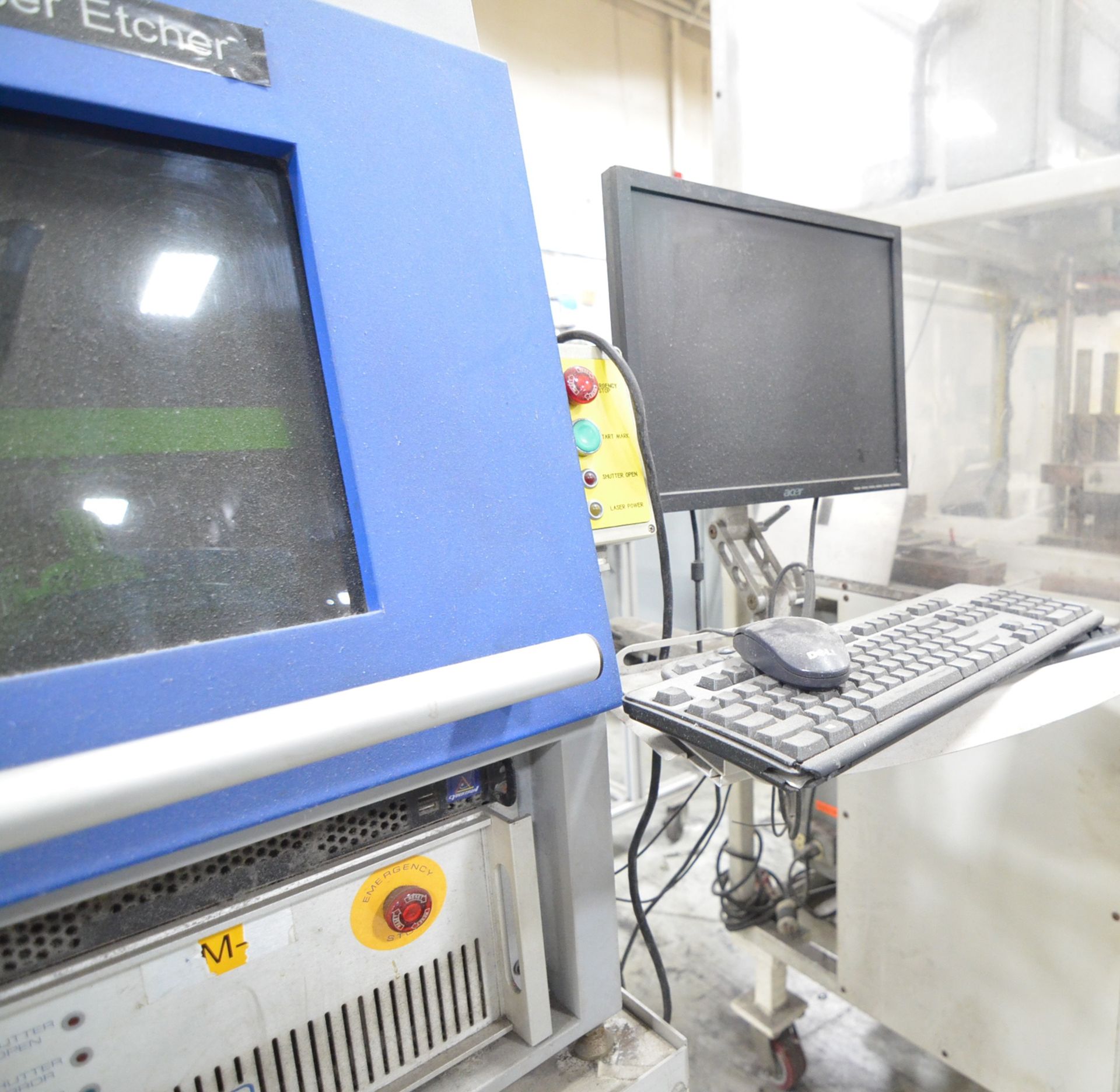 MECCO (2009) MECCOMARK 20WATT FIBER LASER PARTS MARKING SYSTEM WITH WINLASE WINDOWS PC BASED - Image 4 of 6