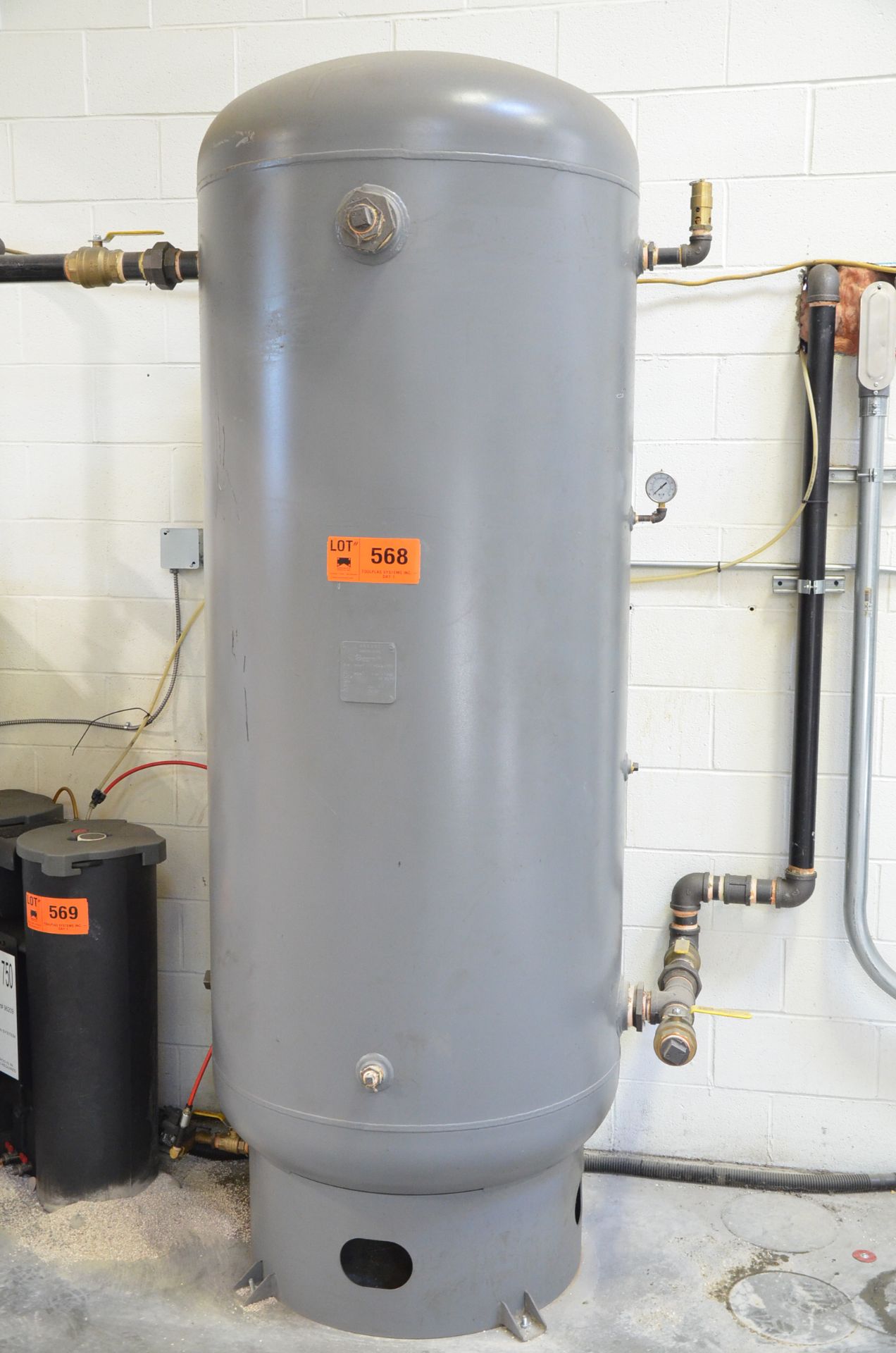 MANCHESTER LTD APPROX. 400 GAL CAPACITY AIR RECEIVER TANK, S/N N/A (SLIGHT DELAY DELIVERY) (CI) [