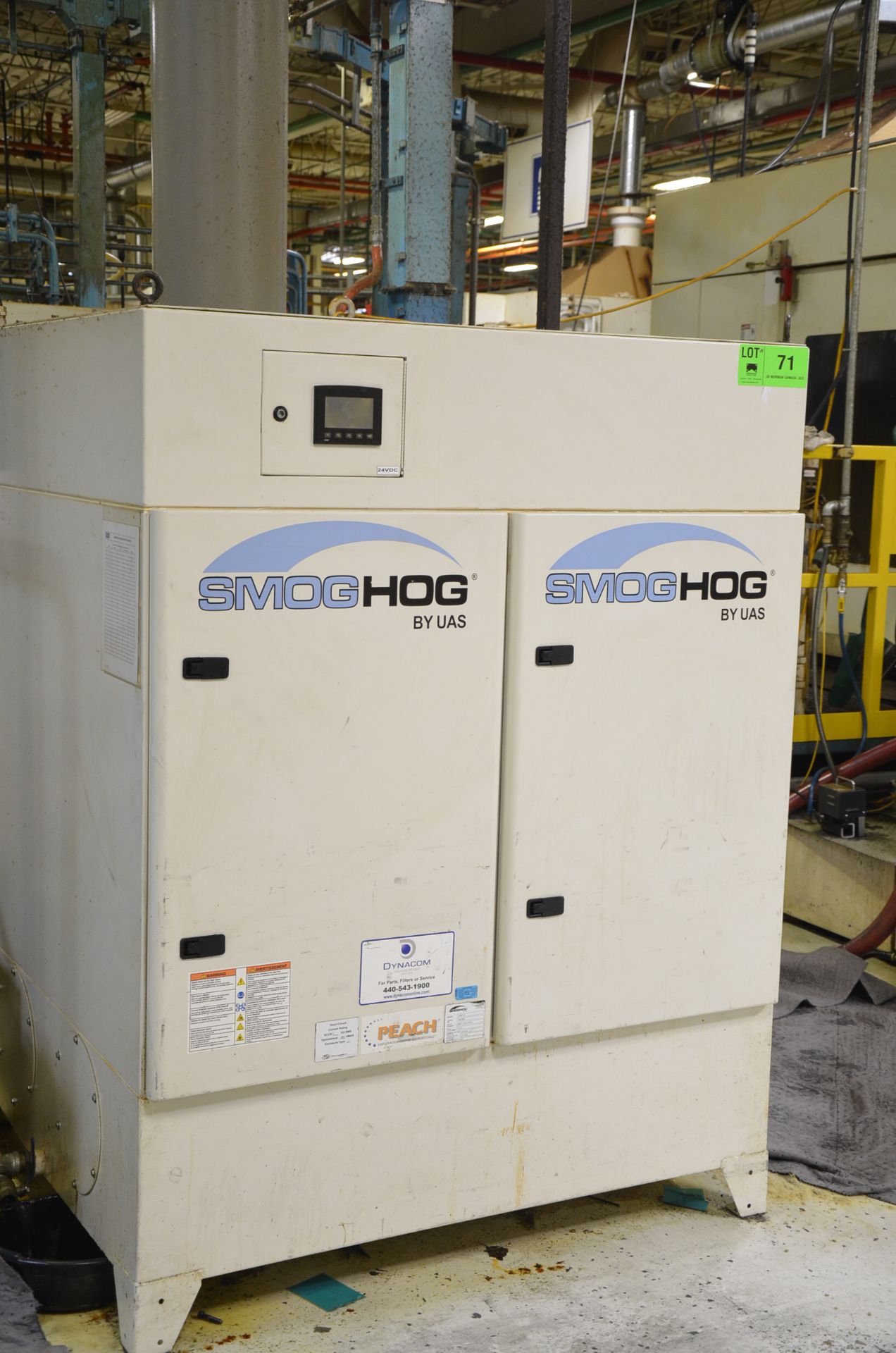 SMOGHOG SHM-11C CARTRIDGE TYPE MIST EXTRACTOR WITH TWIN 5 HP BLOWERS, 480V/3PH/60HZ, S/N 60072803 ( - Image 2 of 4