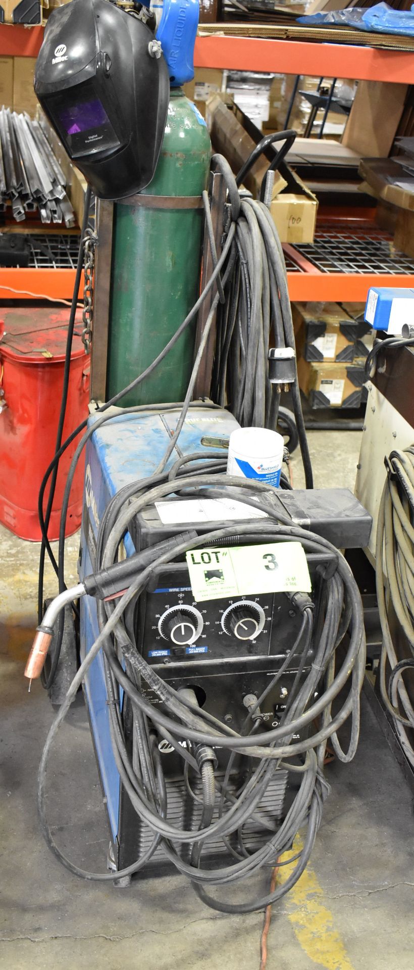 MILLERMATIC 250 MIG WELDER WITH CABLES AND GUN, S/N: KJ028052 [RIGGING FEE FOR LOT #3 - $50 CAD PLUS - Image 2 of 5