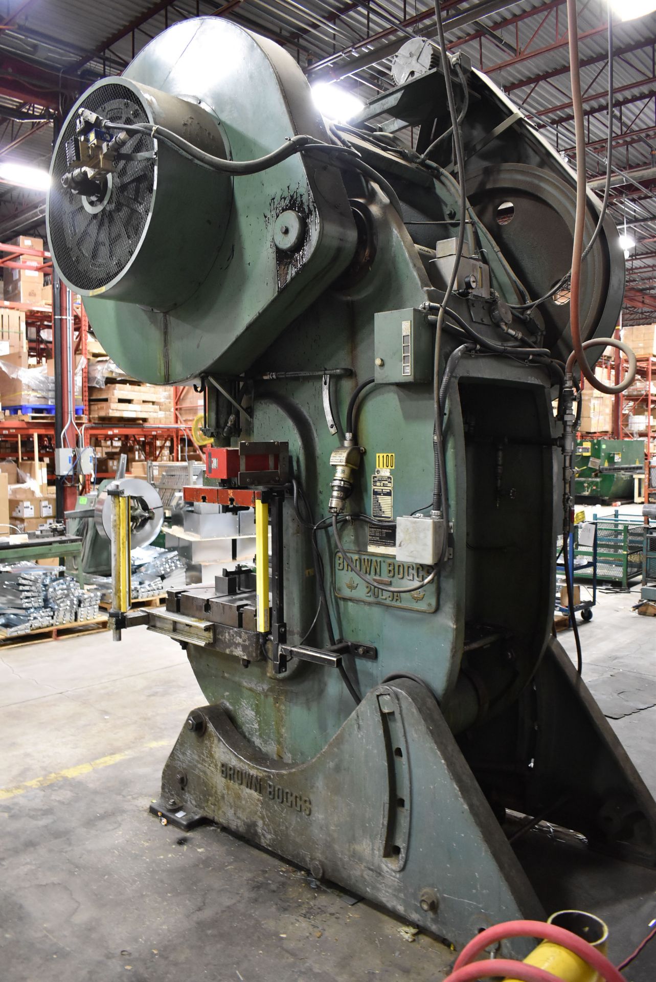 BROWN BOGGS 20LJA 110TON CAPACITY MECHANICAL OBI PRESS WITH 6" STROKE, 15.5"-19.5" SHUT HEIGHT, 3.5" - Image 9 of 9