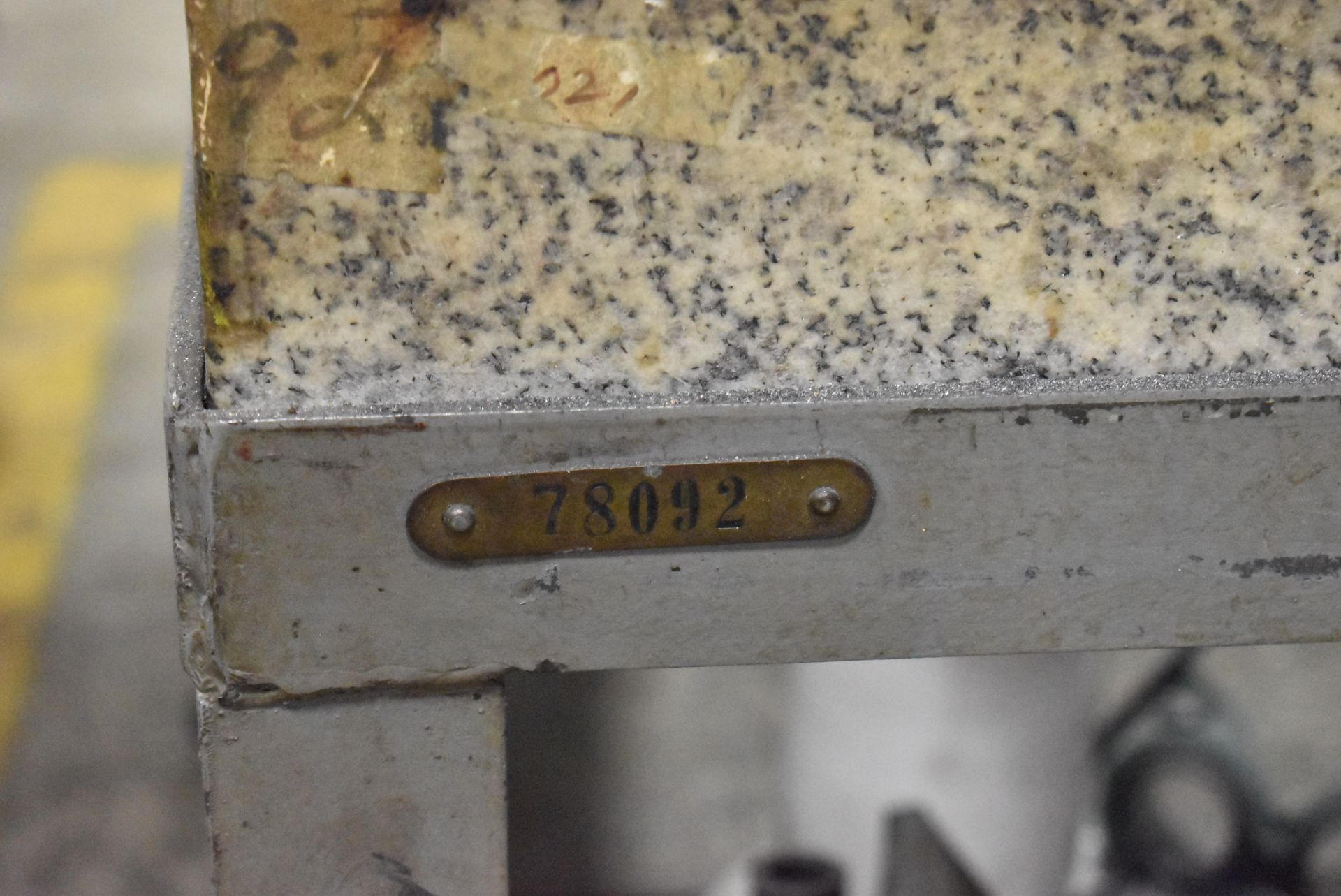 STARRETT 36"X24"X6" GRANITE SURFACE PLATE WITH STAND, S/N: N/A [RIGGING FEE FOR LOT #21 - $50 CAD - Image 3 of 3