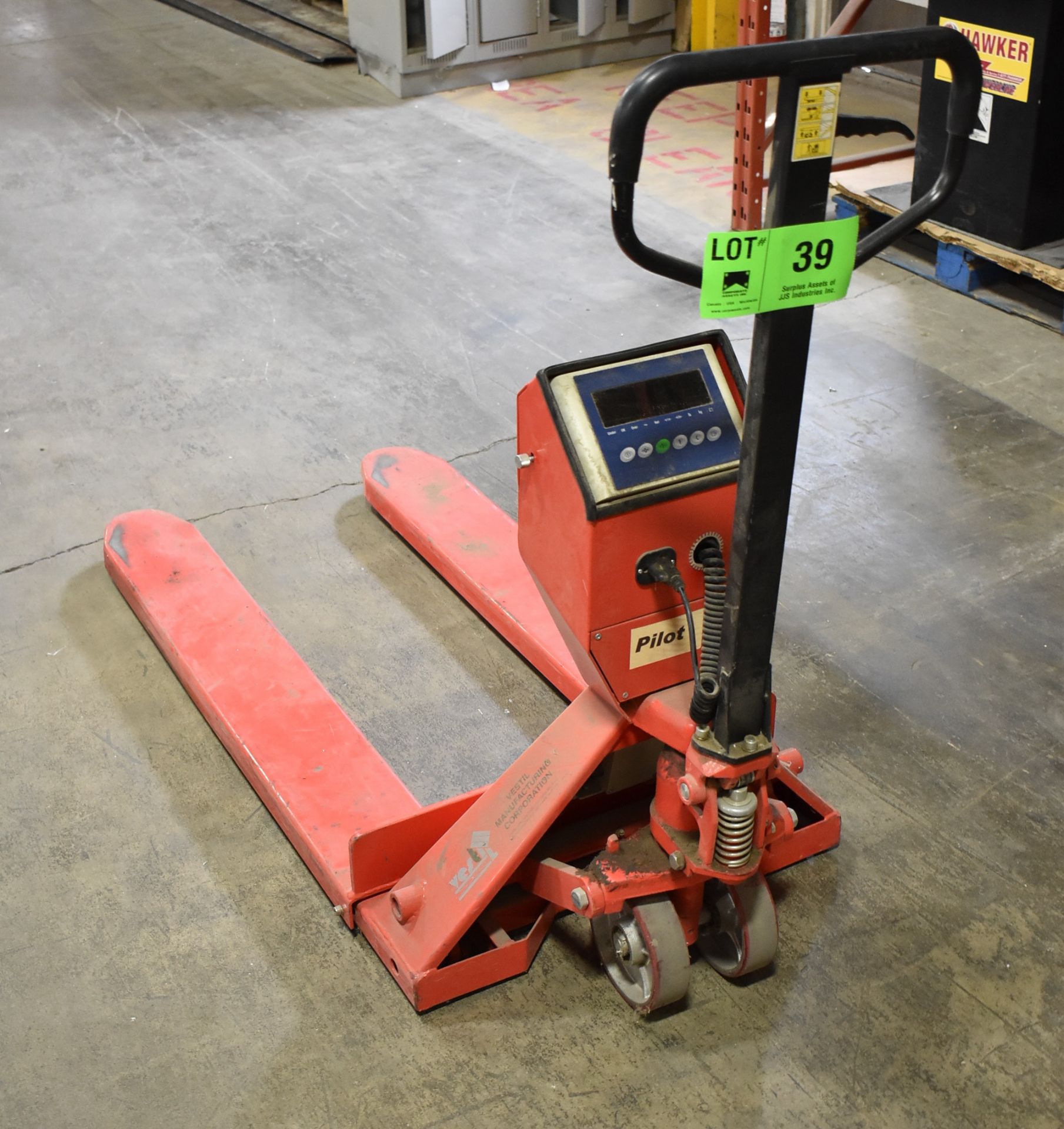 5,000LB CAPACITY HYDRAULIC PALLET JACK WITH DIGITAL SCALE, S/N: S523999
