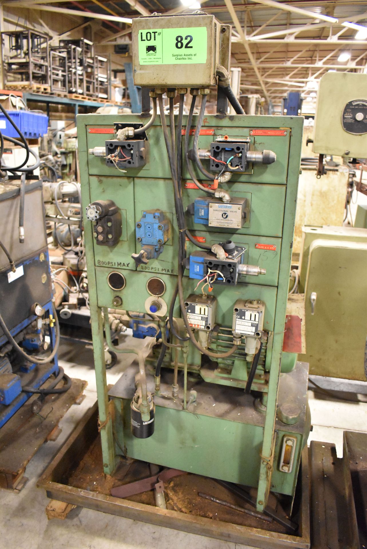 HYDRAULIC POWER PACK, S/N: N/A [RIGGING FEE FOR LOT #82 - $40 CDN PLUS APPLICABLE TAXES]