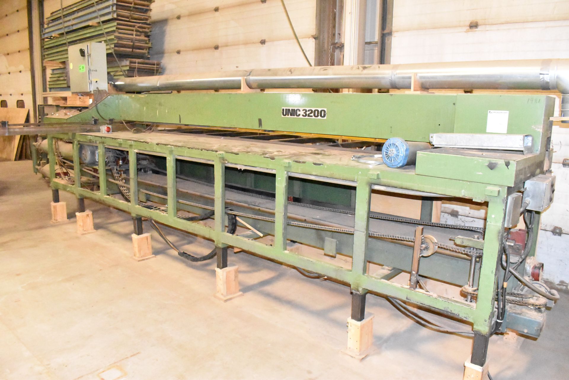 UNIC 32 VERTICAL UP-ACTING PANELSAW WITH 13'X7' TABLE, 12" SAW BLADE, S/N: N/A - Image 8 of 8