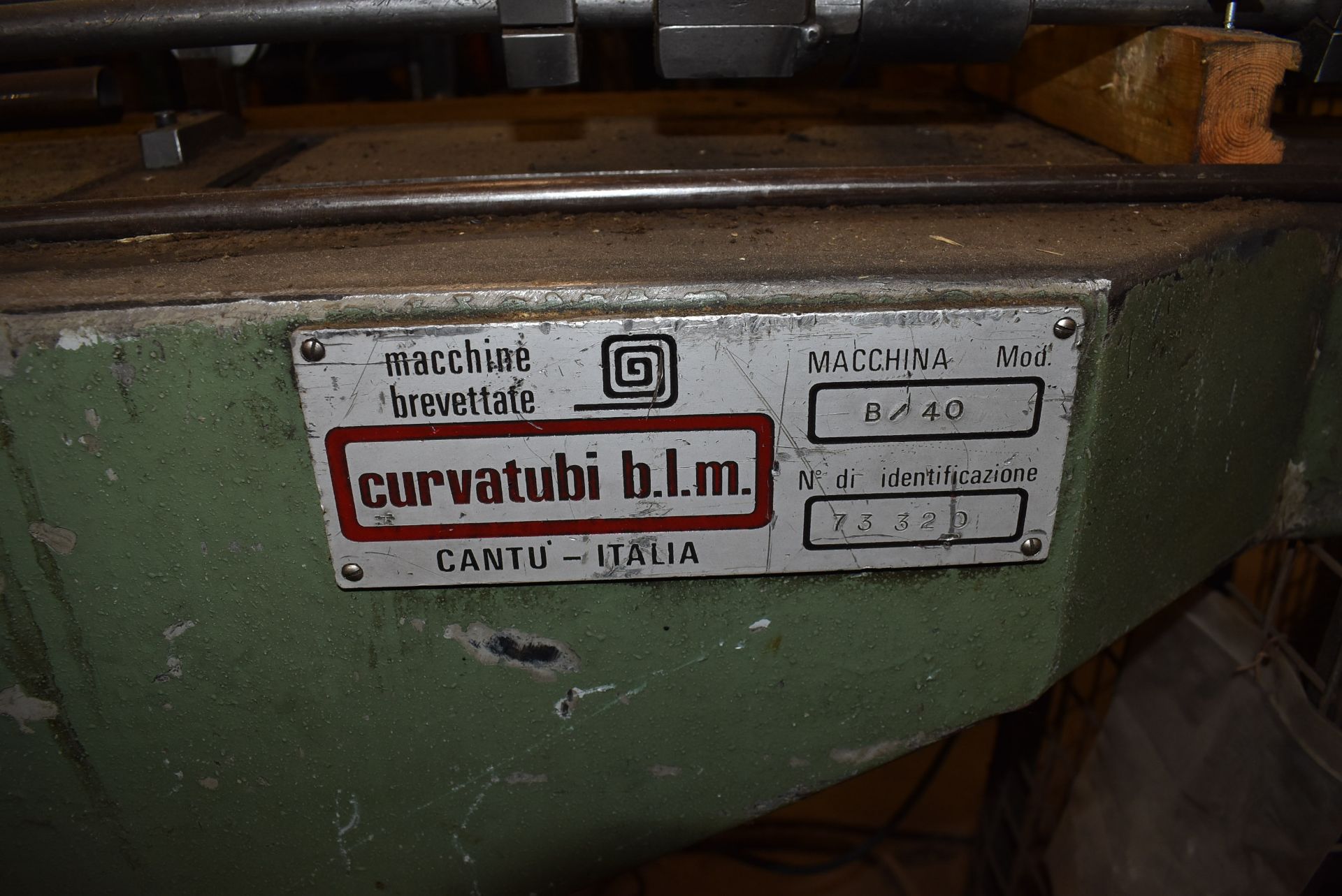 CURVATUBI B.L.M. B/40 TUBE BENDER, S/N: 73320 [RIGGING FEE FOR LOT #25 - $550 CDN PLUS APPLICABLE - Image 4 of 8