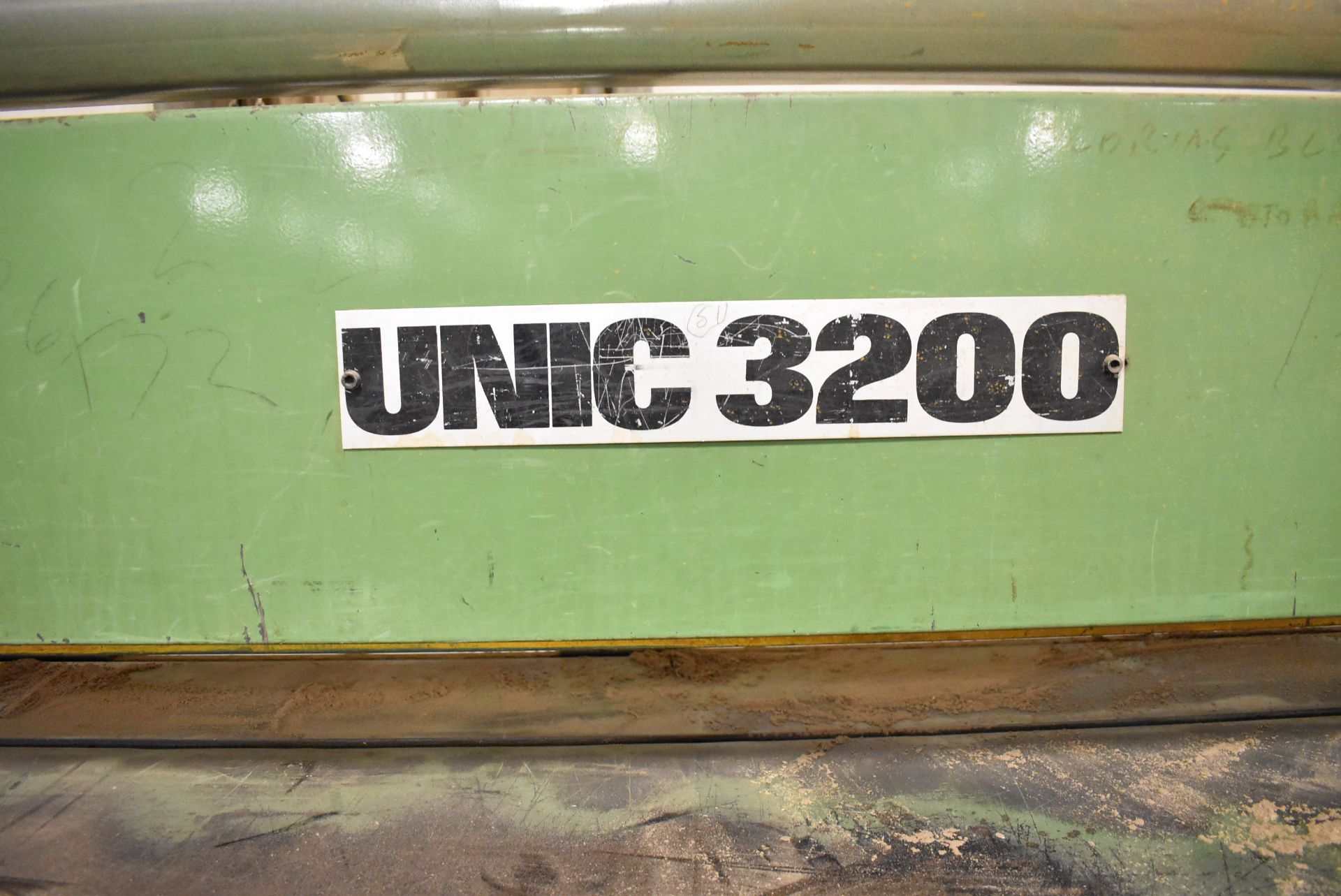 UNIC 32 VERTICAL UP-ACTING PANELSAW WITH 13'X7' TABLE, 12" SAW BLADE, S/N: N/A - Image 4 of 8