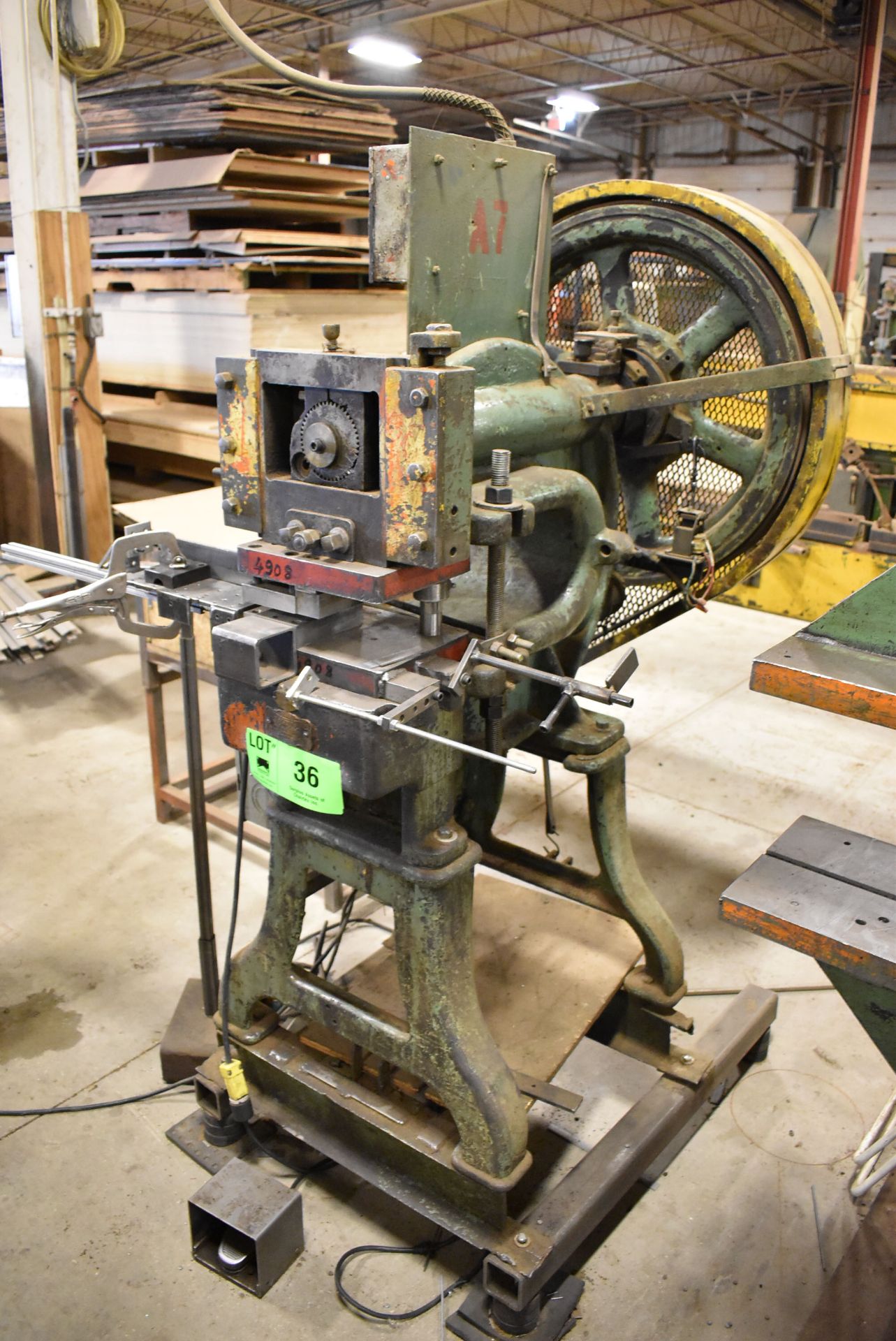 TOLEDO MECHANICAL C-FRAME PRESS, S/N: N/A [RIGGING FEE FOR LOT #36 - $100 CDN PLUS APPLICABLE - Image 2 of 2