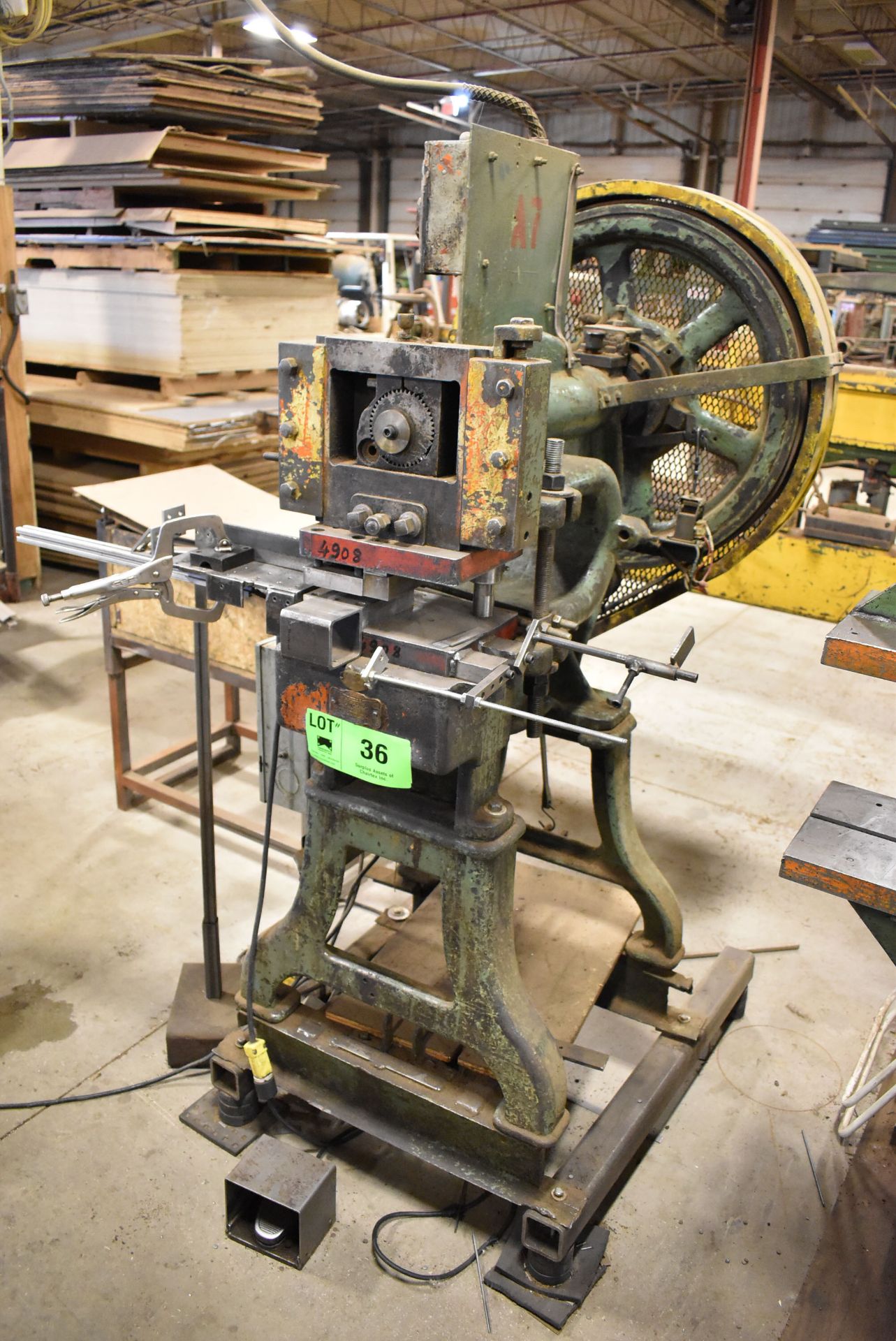 TOLEDO MECHANICAL C-FRAME PRESS, S/N: N/A [RIGGING FEE FOR LOT #36 - $100 CDN PLUS APPLICABLE