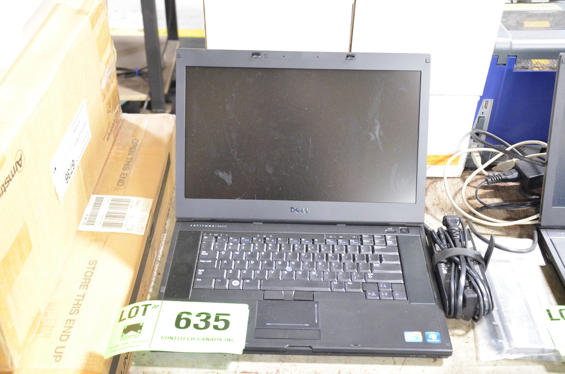 DELL LATITUDE E6510 LAPTOP WITH CORE I5 PROCESSOR, CHARGER AND SPARE BATTERY, S/N N/A [RIGGING FEE