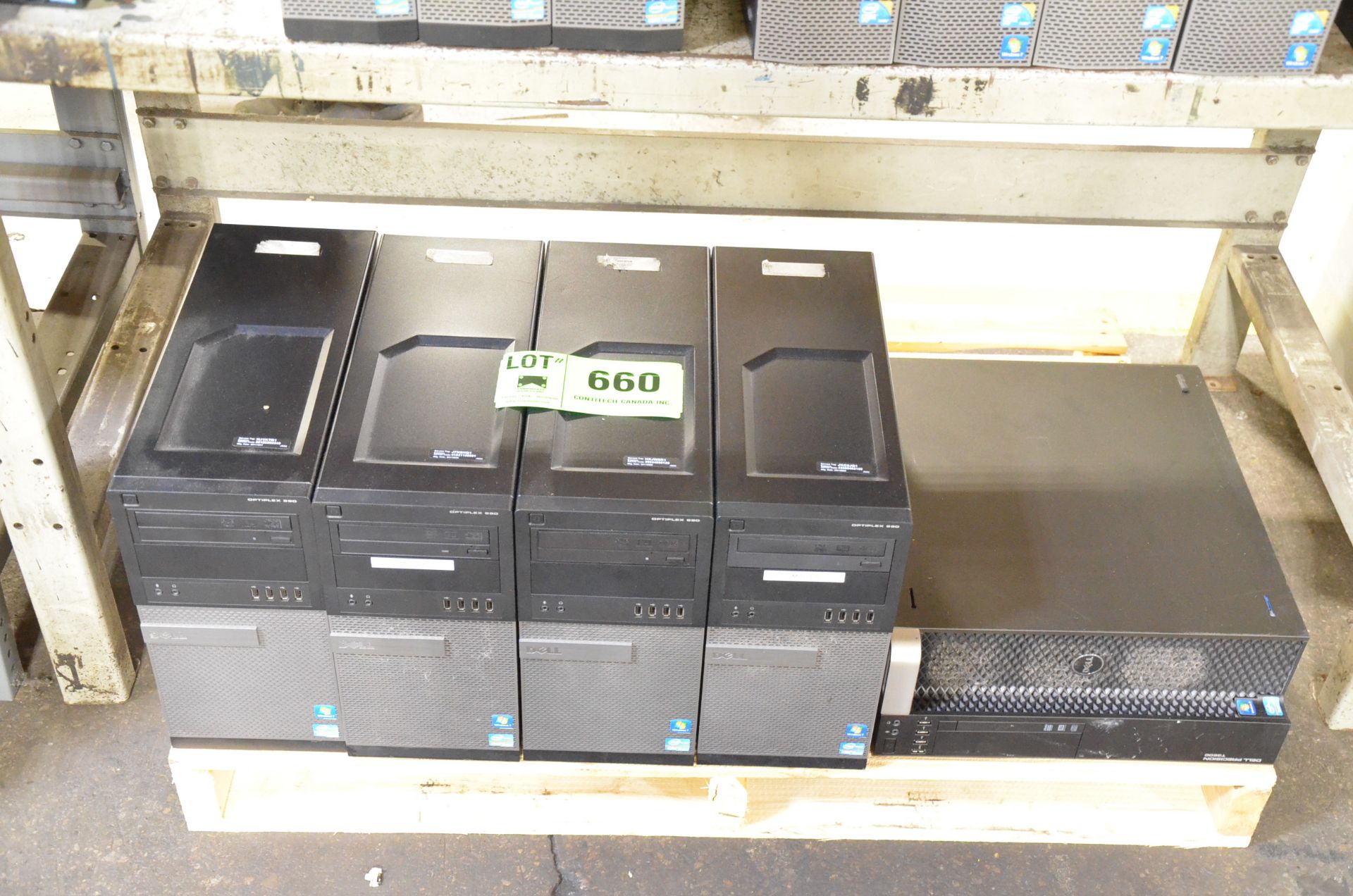 LOT/ (5) DELL CORE I5 DESKTOP PCS [RIGGING FEE FOR LOT #660 - $20 USD PLUS APPLICABLE TAXES]