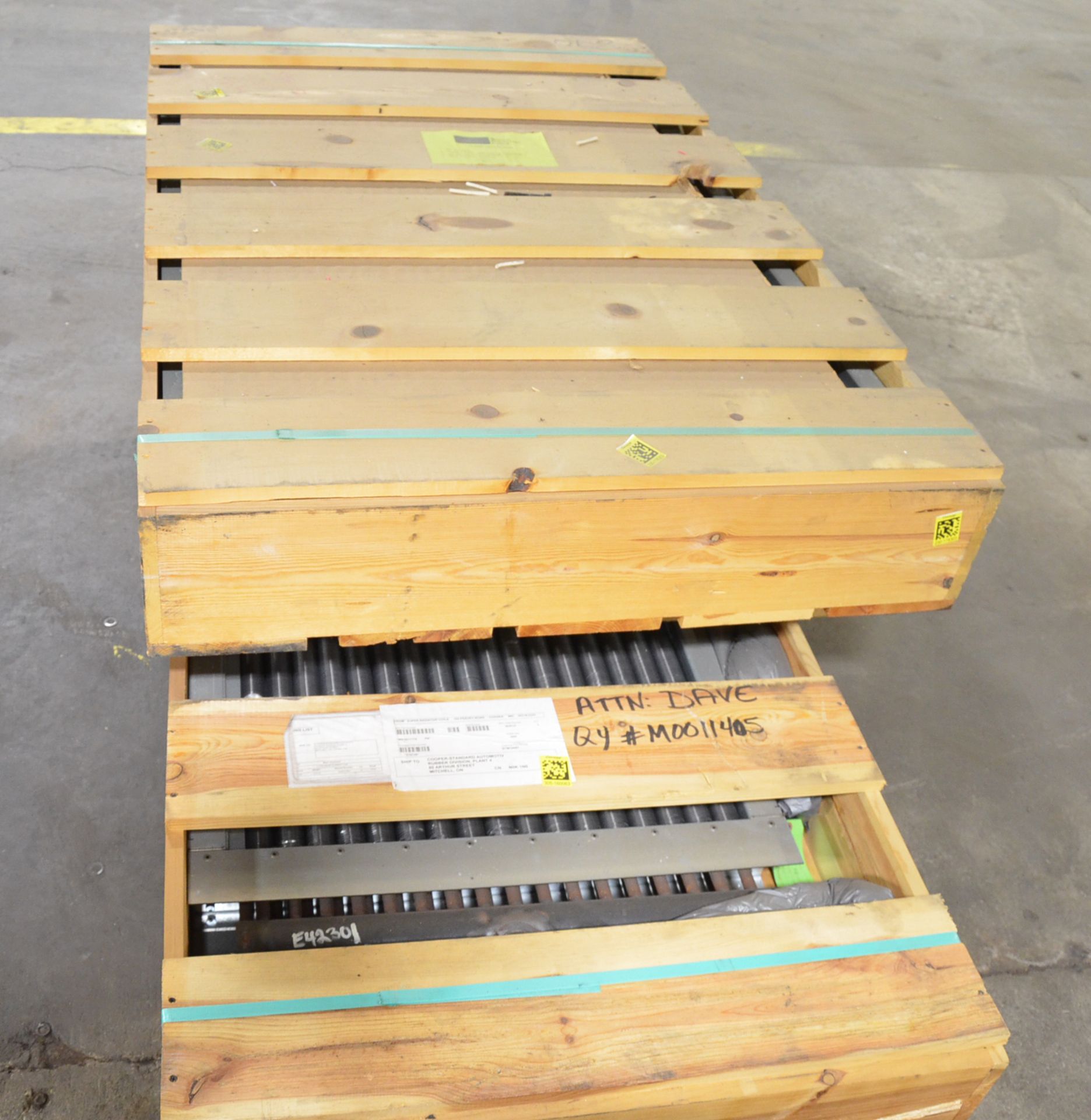 LOT/ (7) PALLETS WITH MOTORS, GEARBOXES AND MACHINERY PARTS [RIGGING FEE FOR LOT #503 - $50 USD PLUS - Image 9 of 11