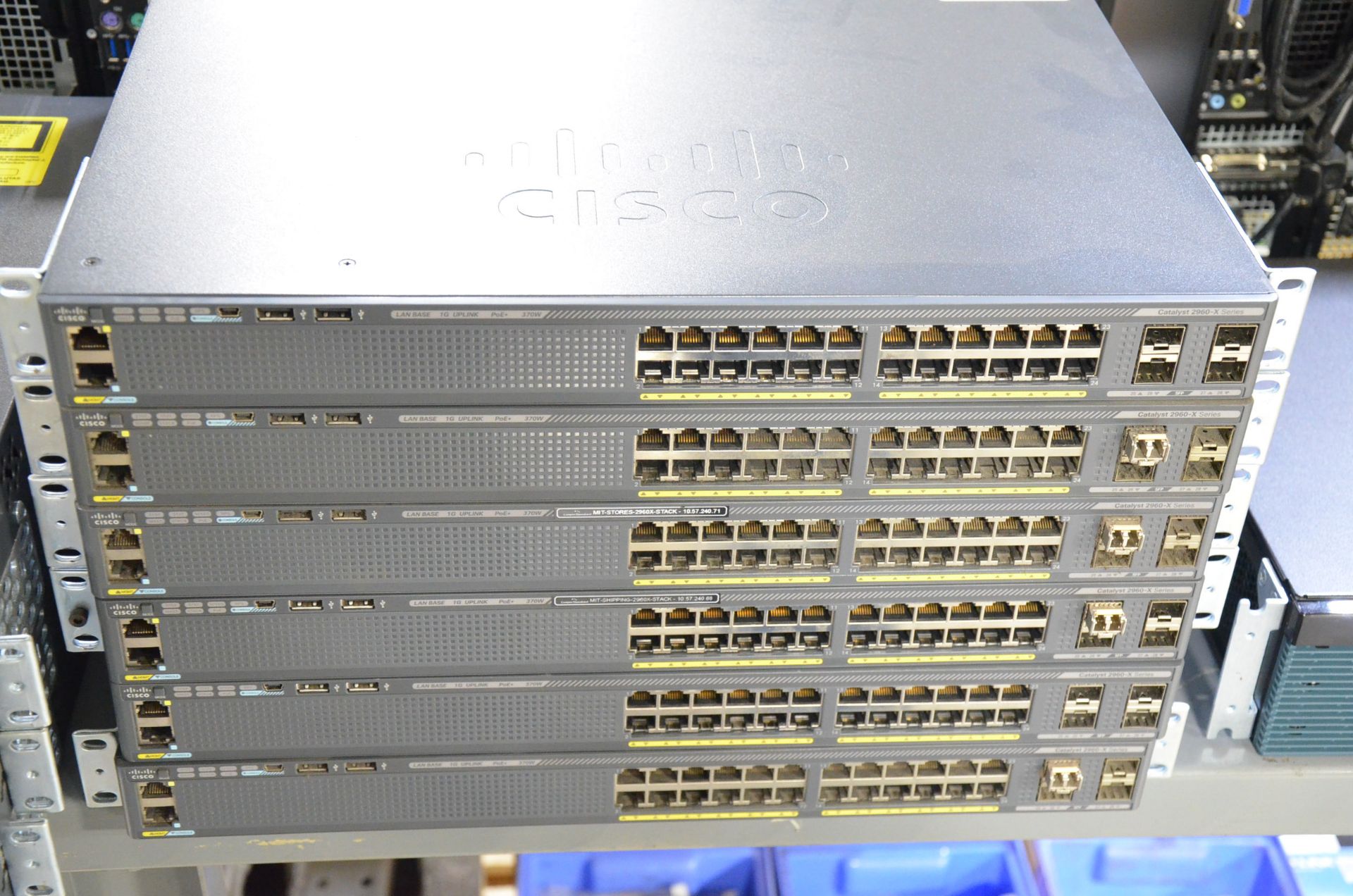 LOT/ CISCO SWITCHES AND ROUTERS AND (5) DELL OPTIPLEX 580 CORE I5 DESKTOP PCS [RIGGING FEE FOR - Image 11 of 13