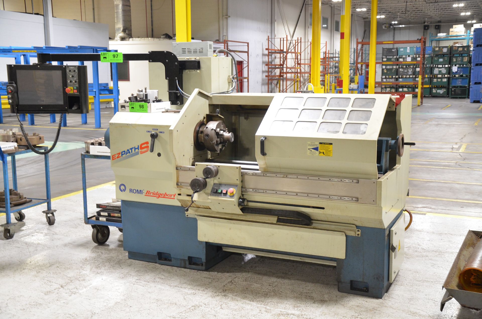 ROMI BRIDGEPORT EZ PATH S CNC LATHE WITH RETROFIT MACH MOTION H15-10-01 WINDOWS PC BASED CNC - Image 2 of 10