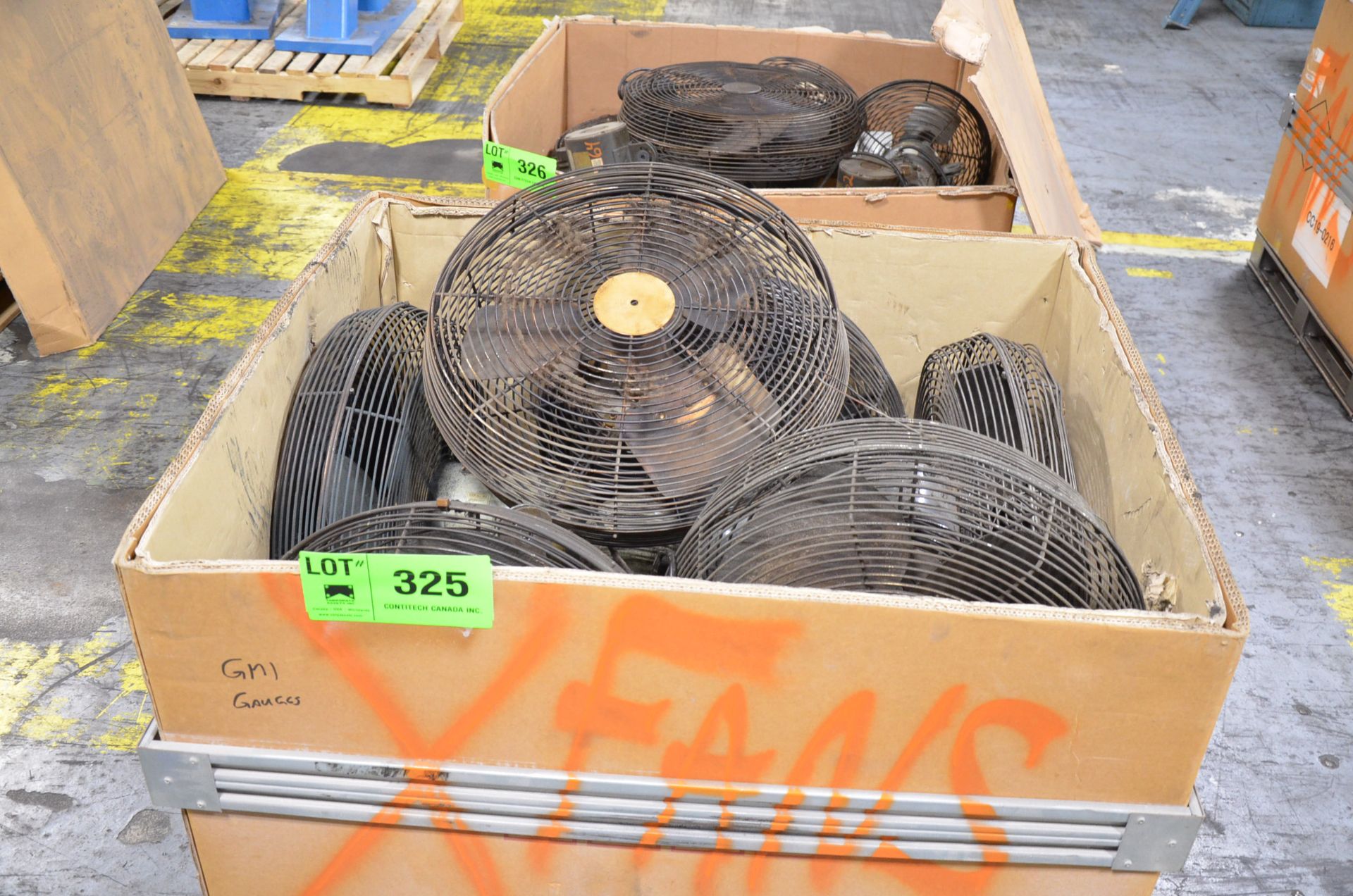 LOT/ SHOP FANS [RIGGING FEE FOR LOT #325 - $25 USD PLUS APPLICABLE TAXES]