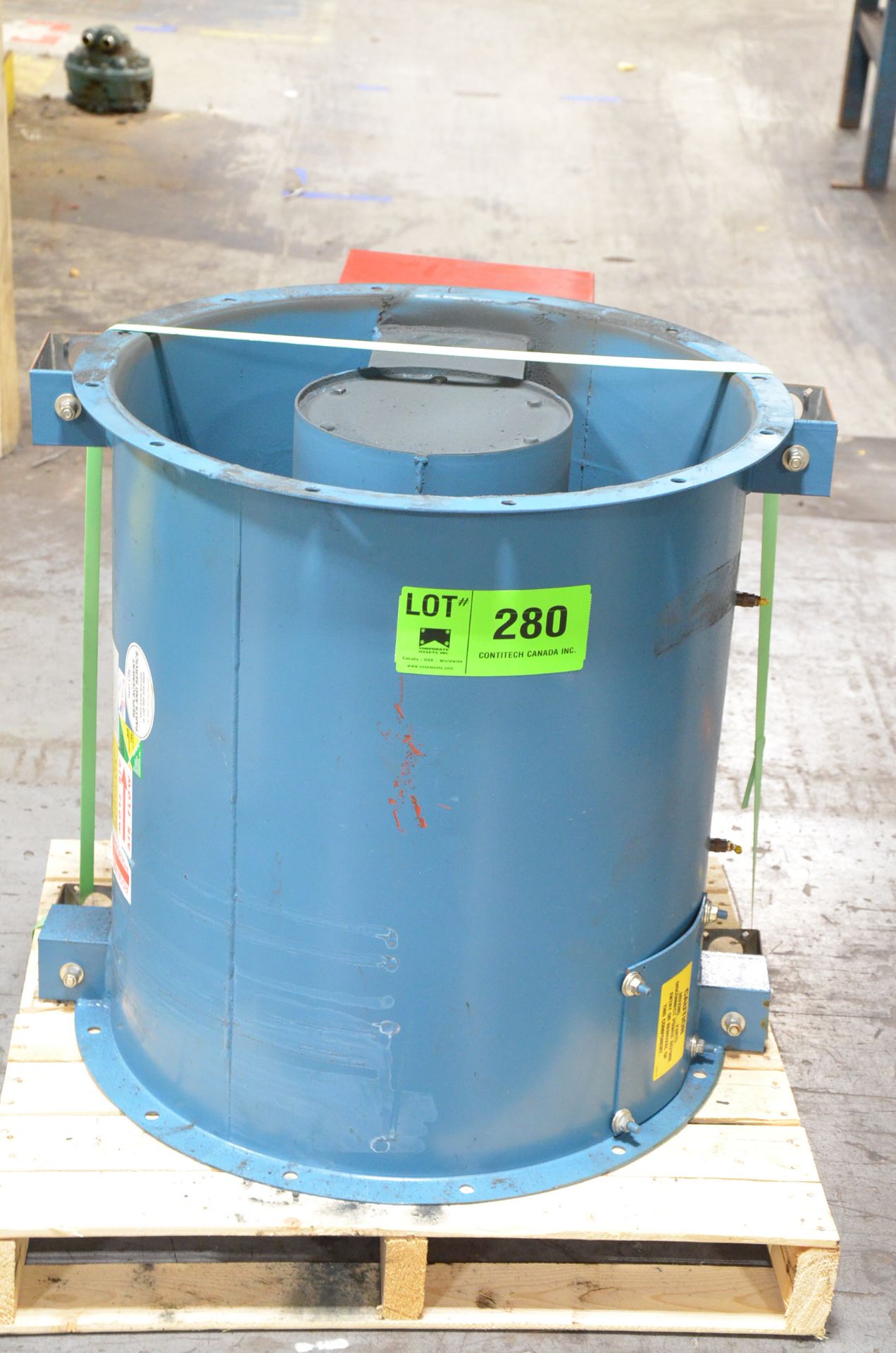 TCF TC AXIAL FAN WITH EXPLOSION PROOF ELECTRIC MOTOR, S/N N/A [RIGGING FEE FOR LOT #280 - $25 USD