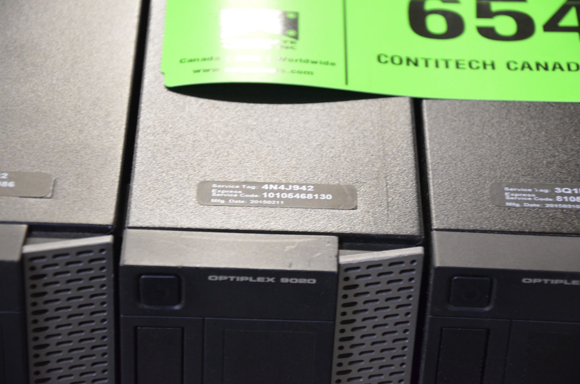 LOT/ (3) DELL OPTIPLEX 9020 CORE I5 DESKTOP PCS [RIGGING FEE FOR LOT #654 - $20 USD PLUS - Image 3 of 4