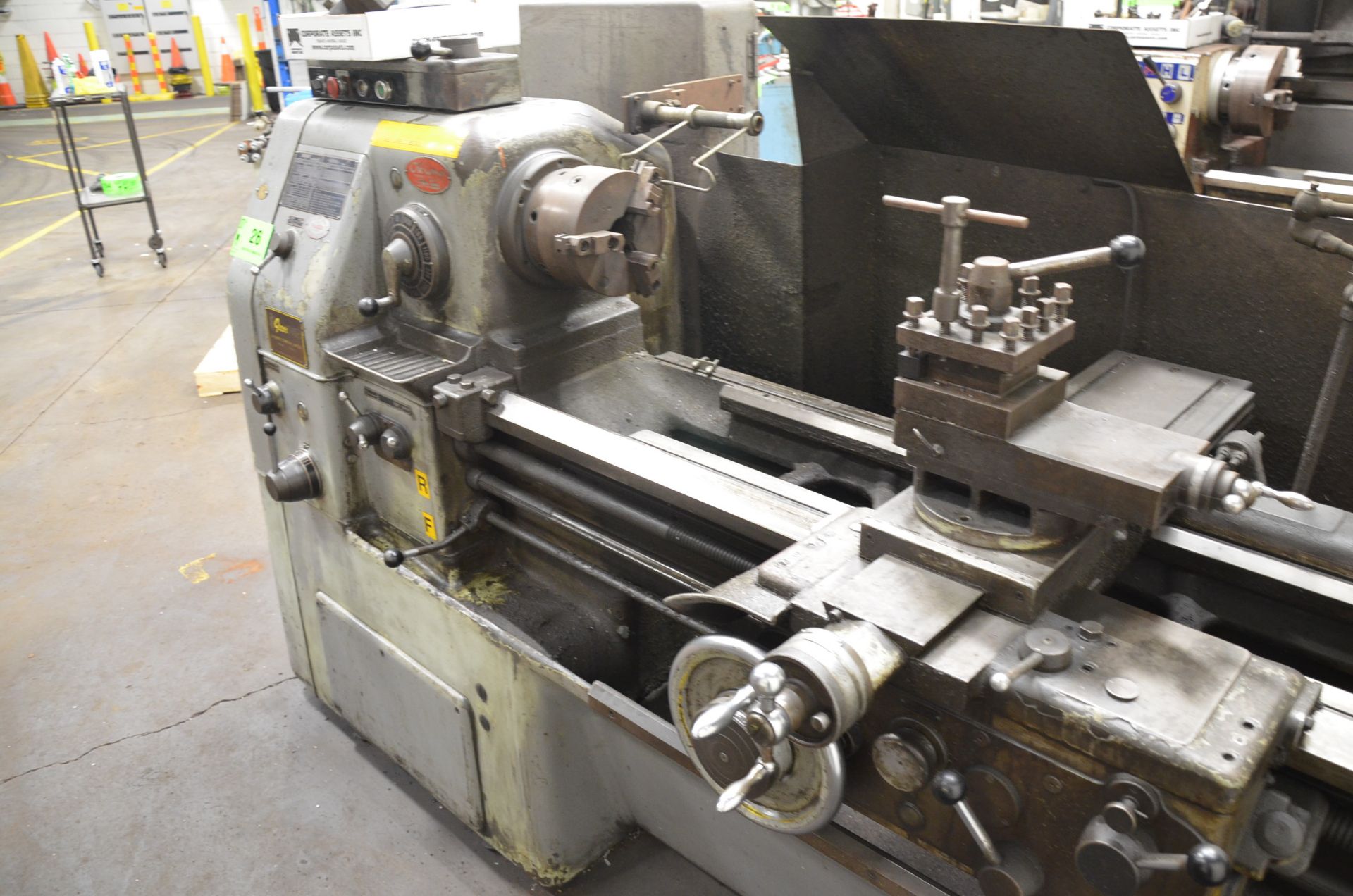 OKUMA LS ENGINE LATHE WITH 24" SWING, 60" BETWEEN CENTERS, 1.5" SPINDLE BORE, 8" 3-JAW CHUCK, SPEEDS - Image 2 of 8
