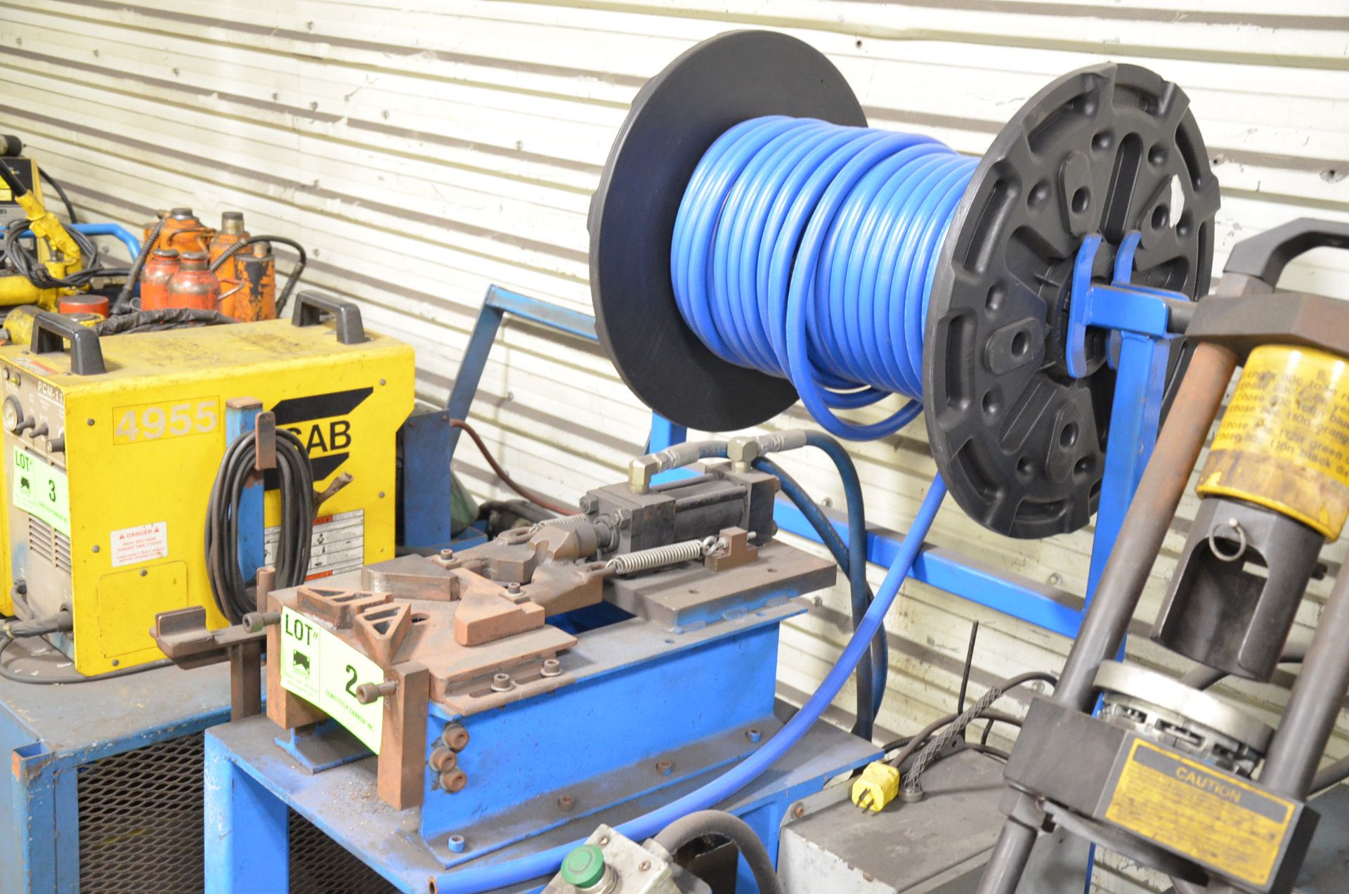 CUSTOM HYDRAULIC HOSE CRIMPING STATION, S/N N/A [RIGGING FEE FOR LOT #2 - $25 USD PLUS APPLICABLE - Image 2 of 3