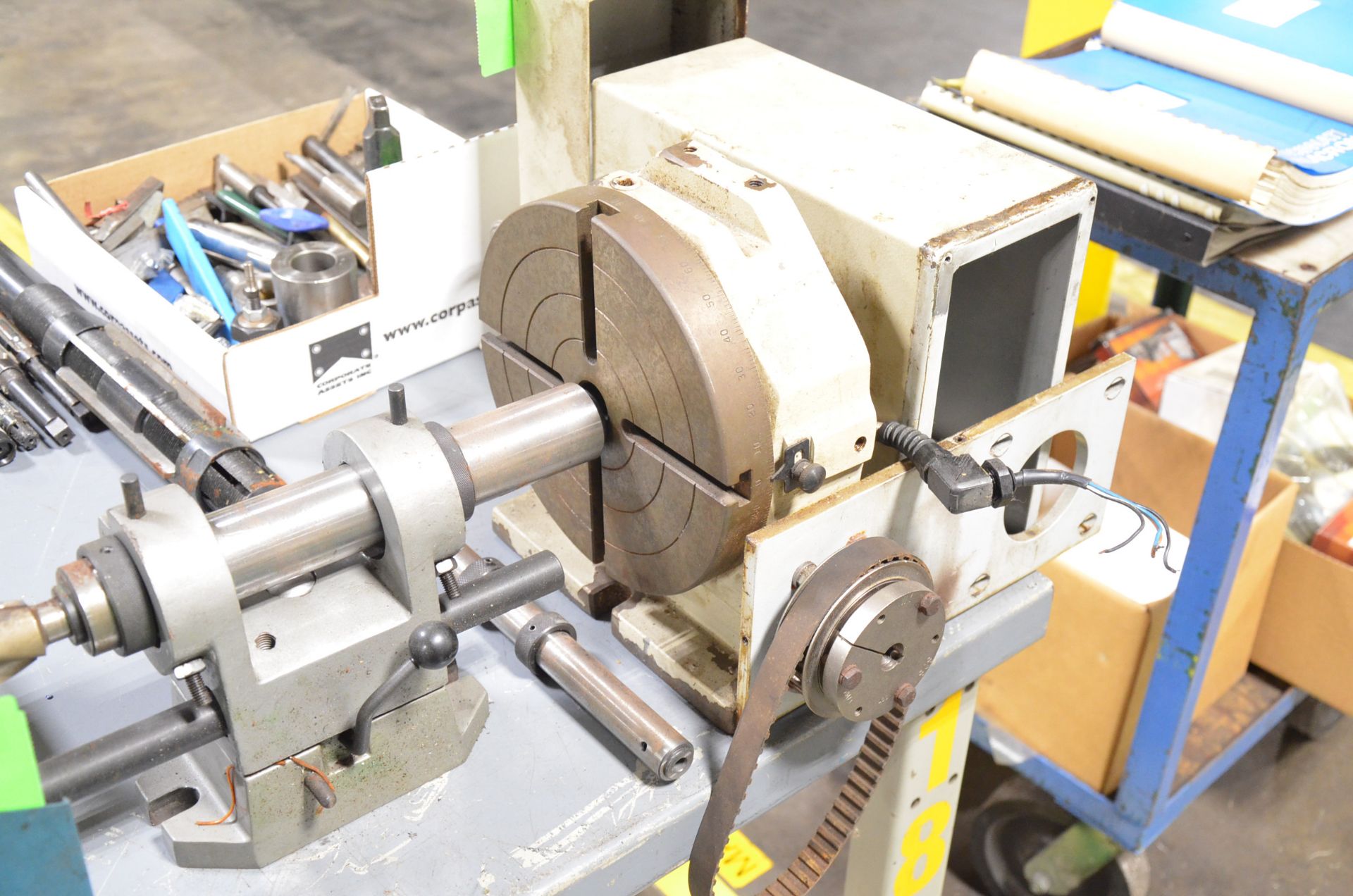 CINCINNATI MILACRON DL-9-D 4TH AXIS ROTARY TABLE WITH TAILSTOCK (NO DRIVE MOTOR), S/N 5044-10 [ - Image 3 of 3