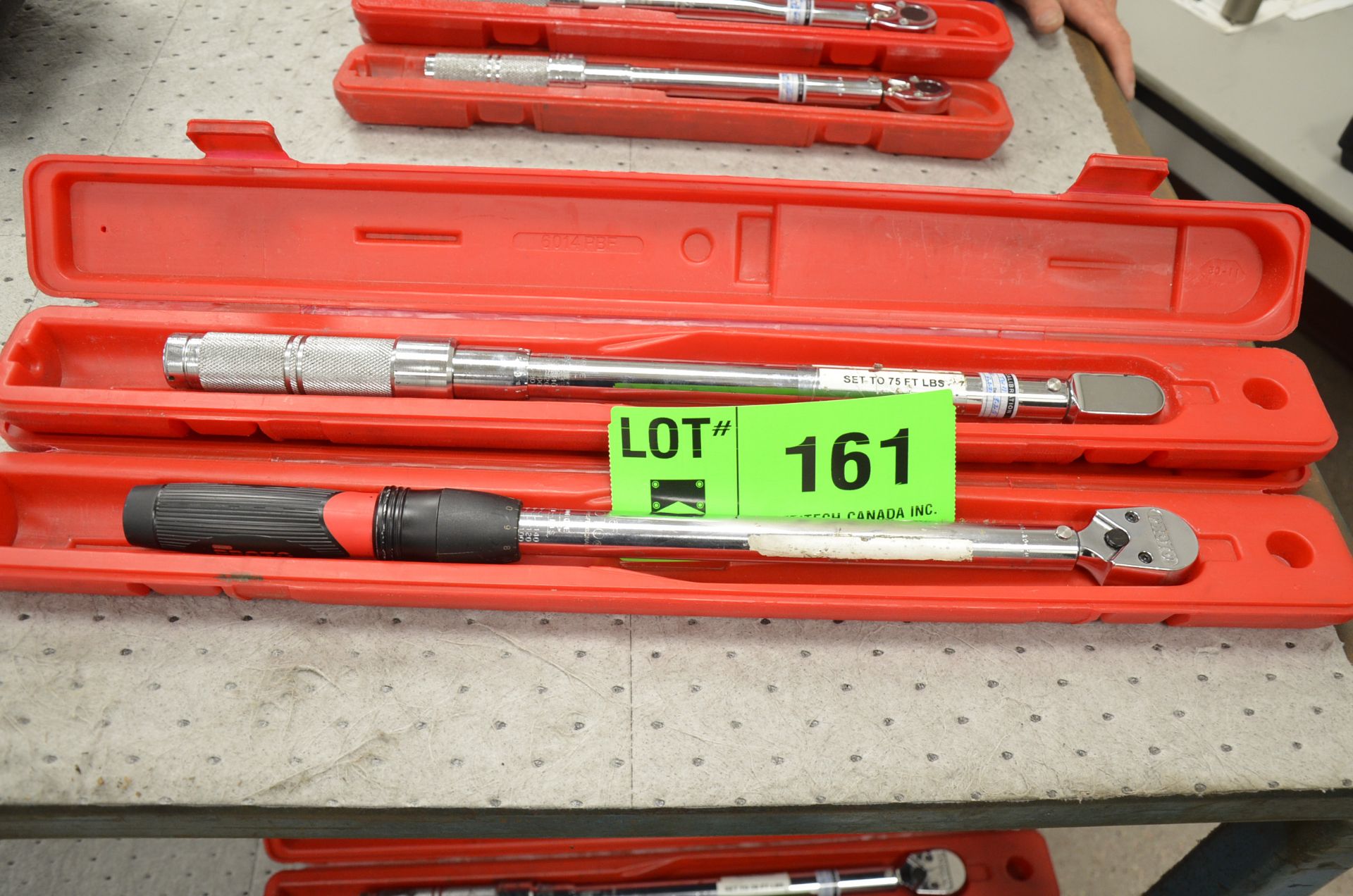 LOT/ (2) PROTO 5-250FT/LB CAPACITY CONVENTIONAL TORQUE WRENCHES [RIGGING FEE FOR LOT #161 - $20