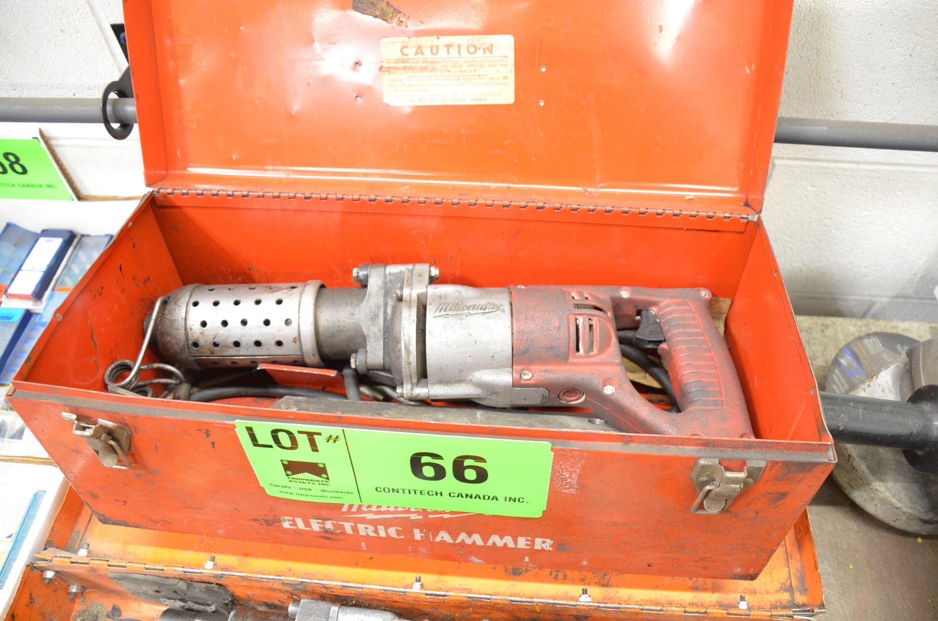 LOT/ (2) HEAVY-DUTY HAMMER DRILLS [RIGGING FEE FOR LOT #66 - $20 USD PLUS APPLICABLE TAXES] - Image 2 of 2