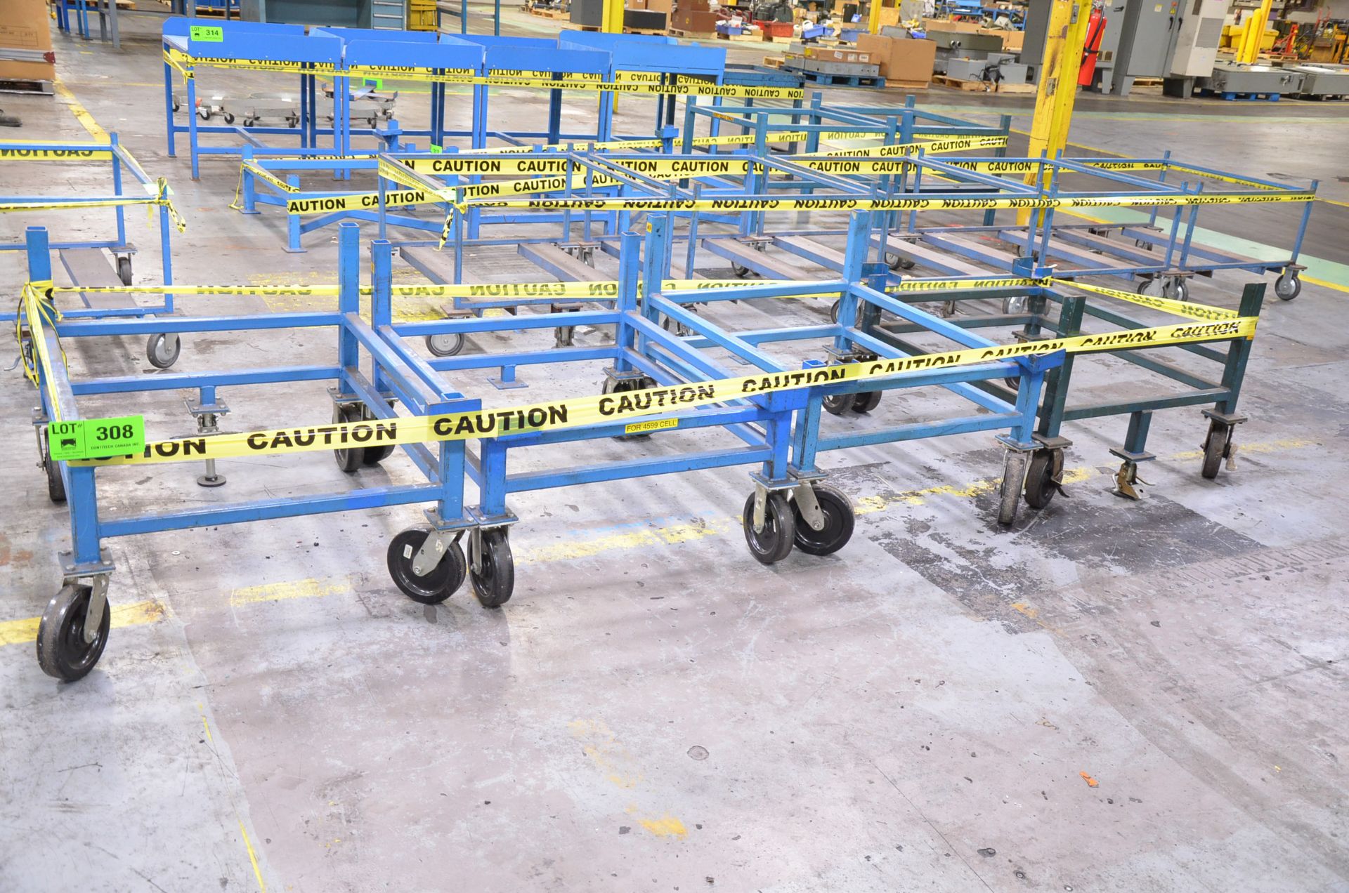 LOT/ ROLLING SHOP CARTS [RIGGING FEE FOR LOT #308 - $tbd USD PLUS APPLICABLE TAXES]