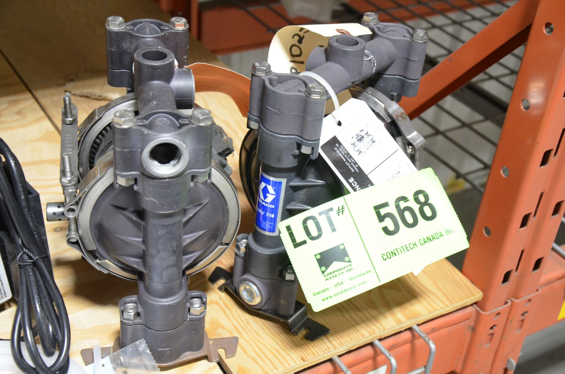 LOT/ (2) GRACO PNEUMATIC DIAPHRAGM PUMPS AND STENNER PERISTALTIC METERING PUMP (NEW IN BOX) [RIGGING - Image 2 of 4