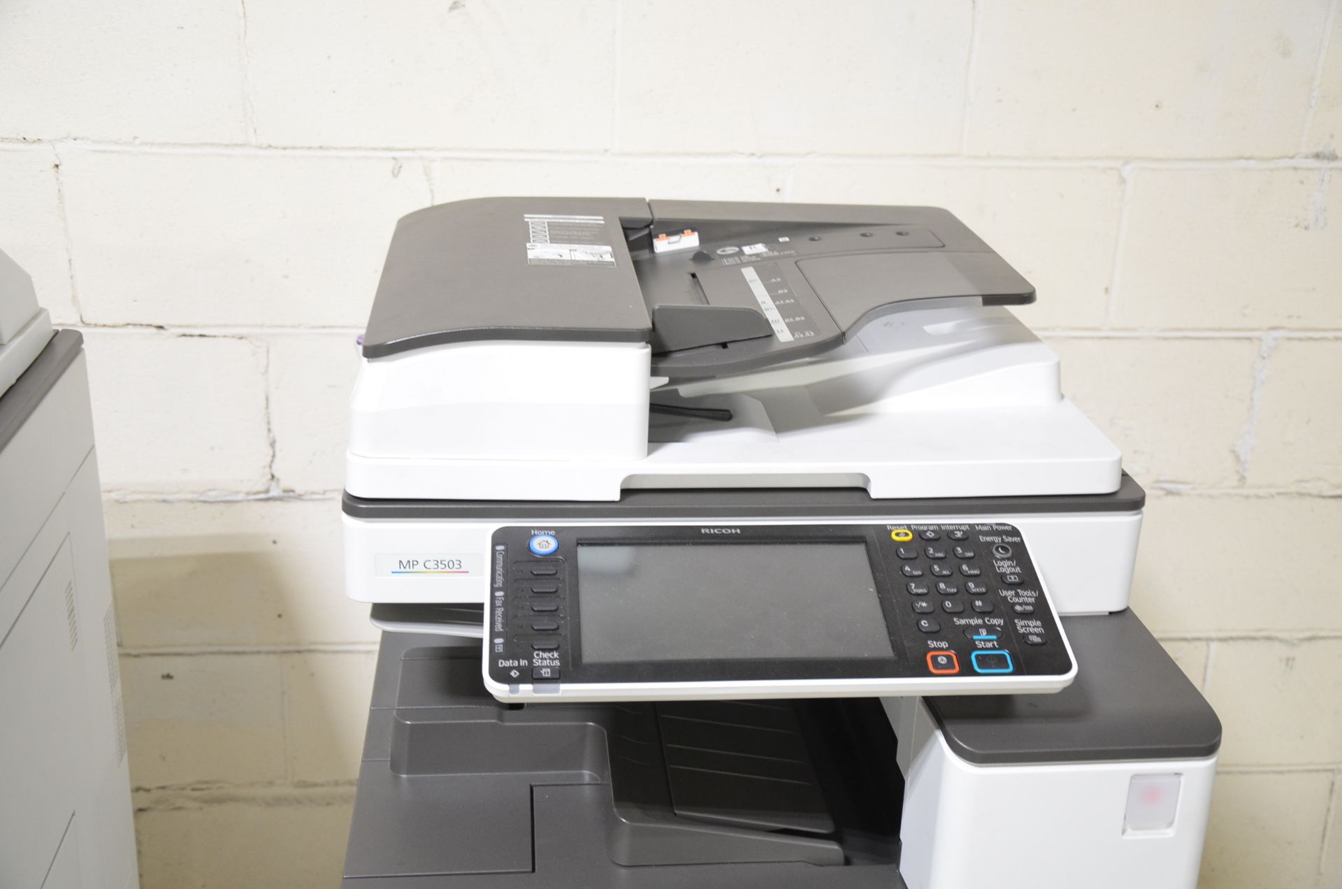 RICOH (2017) MP C3503 MULTIFUNCTION PHOTOCOPIER WITH TOUCHSCREEN CONTROL, S/N N/A [RIGGING FEE FOR - Image 2 of 2