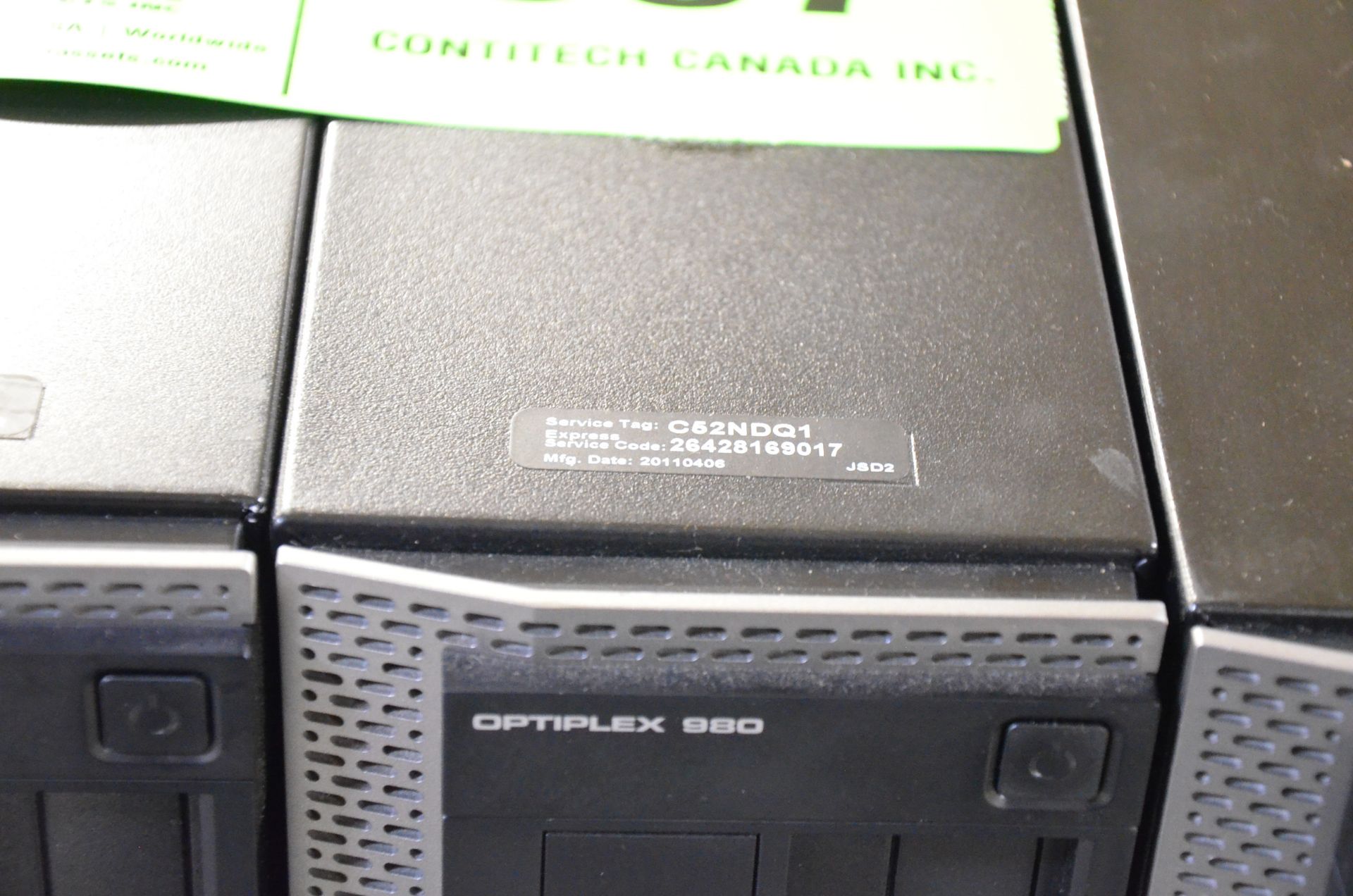 LOT/ (4) DELL OPTIPLEX 980 CORE I5 DESKTOP PCS [RIGGING FEE FOR LOT #657 - $20 USD PLUS APPLICABLE - Image 4 of 5