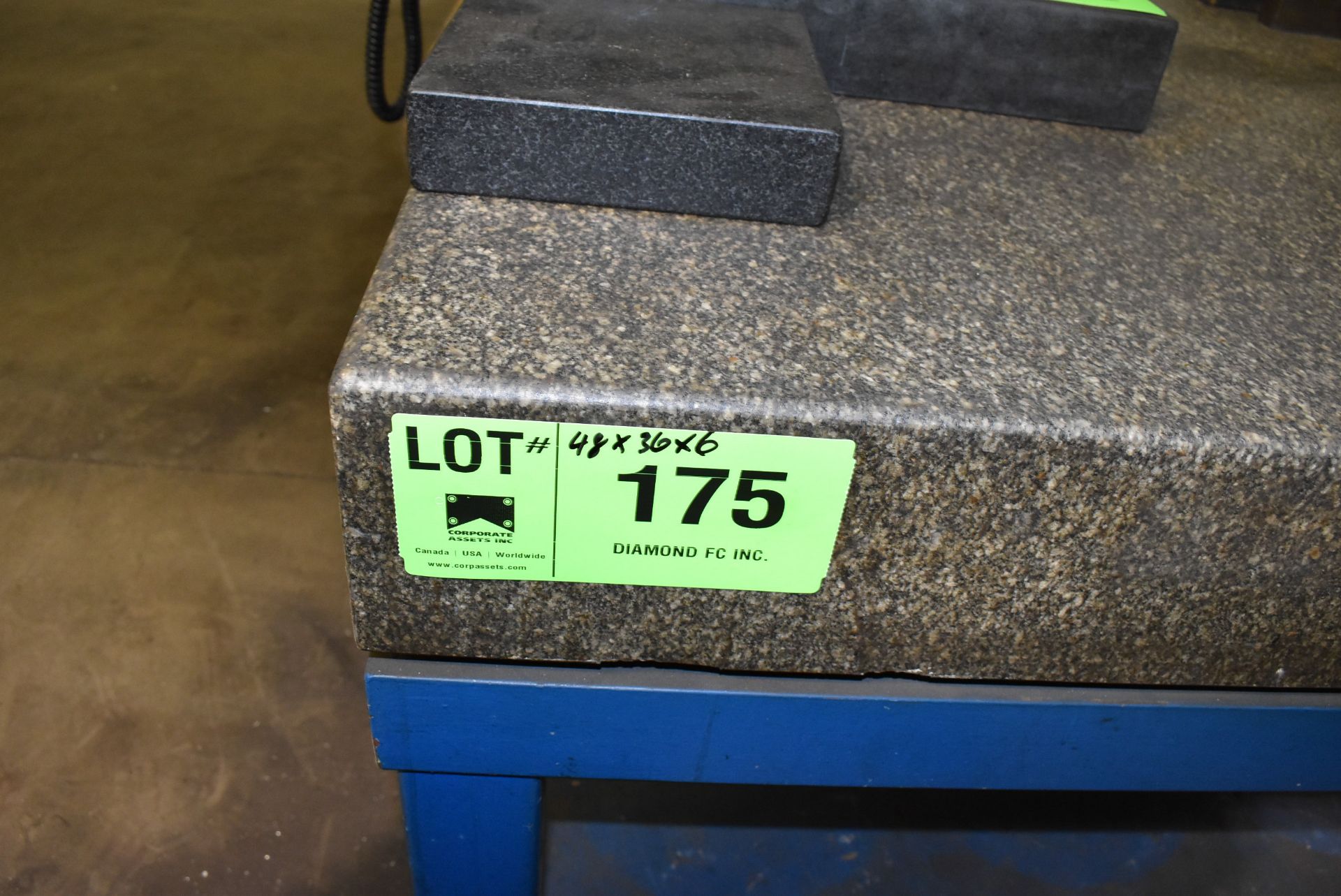 48"X36"X6" GRANITE SURFACE PLATE WITH STAND, S/N N/A [RIGGING FEE FOR LOT #175 - $25 USD PLUS - Image 2 of 2