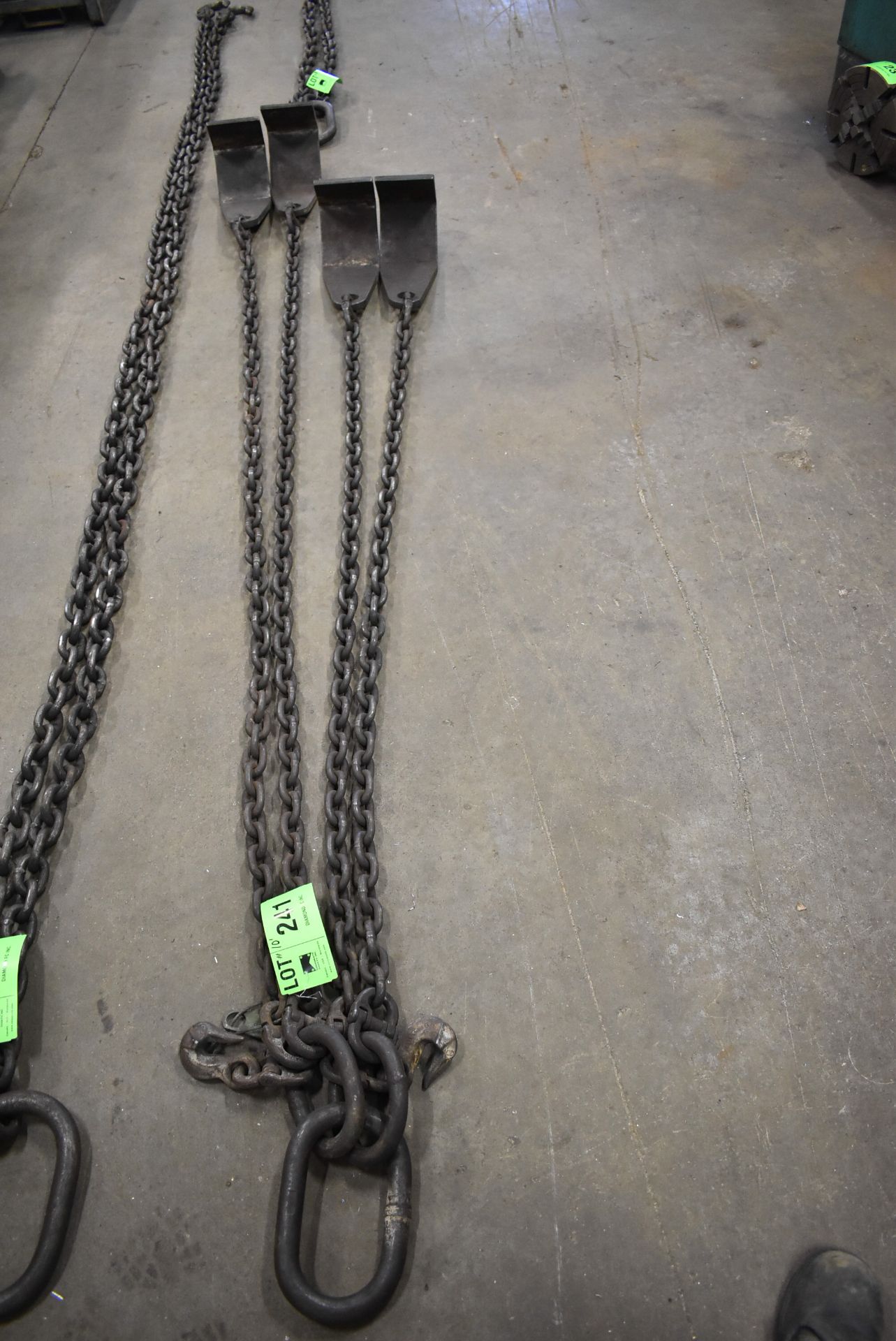 10' 4-POINT PLATE LIFTING CHAIN, S/N N/A