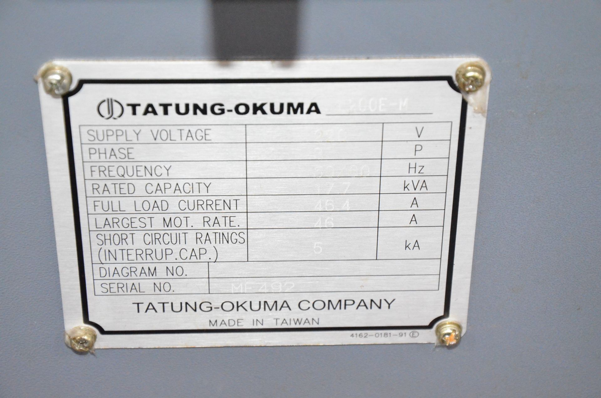 OKUMA (2011) GENOS L200E-M CNC LIVE MILLING AND TURNING CENTER WITH OKUMA OSP-P200L-R CNC CONTROL, - Image 6 of 14